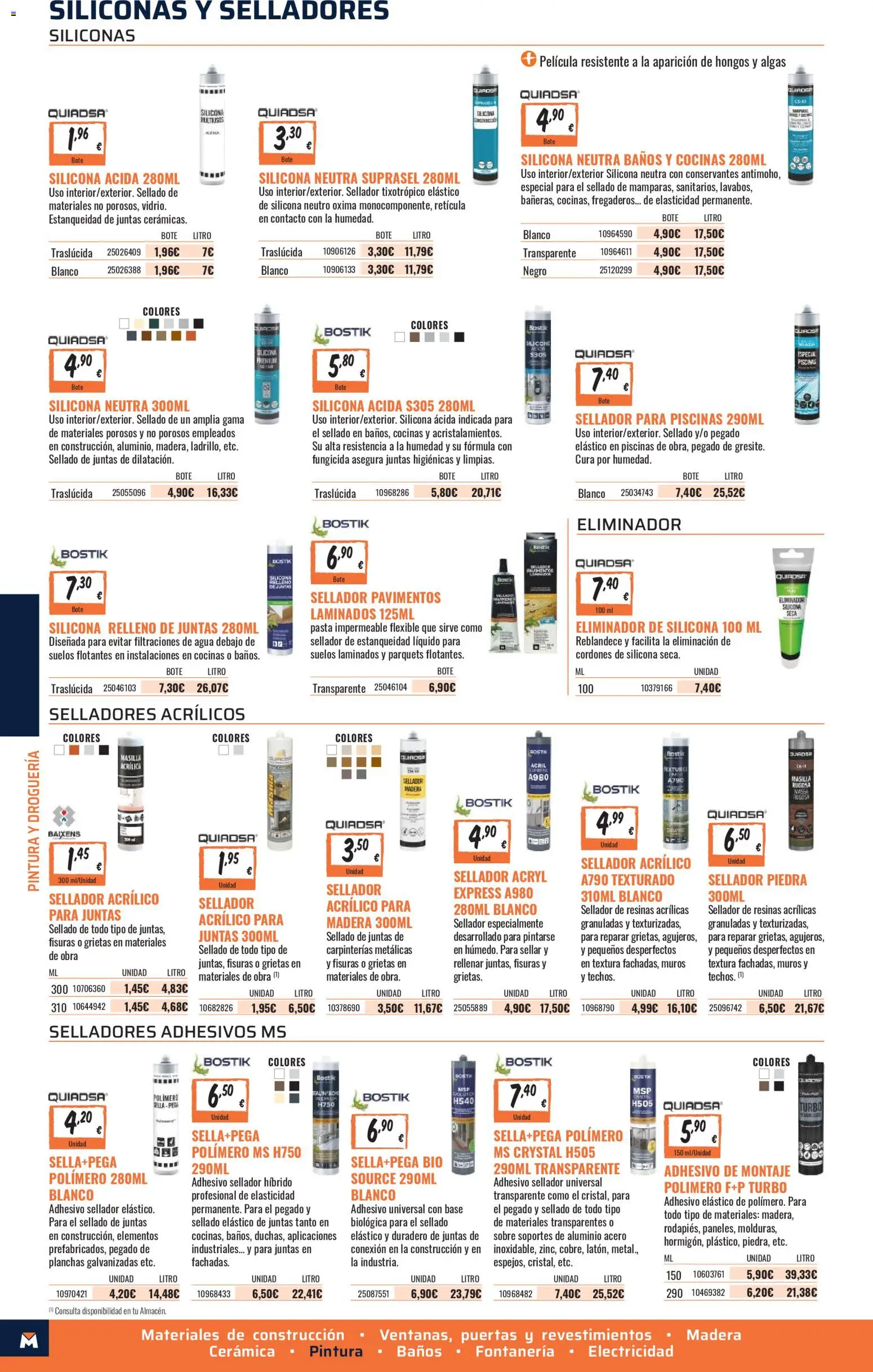 Obramat - Reformas Otono Imprenta Almacenes 32 Lugo 2026 │ válido desde el 09/10/2026 | Página: 48 | Productos: Pasta, Agua, Puertas