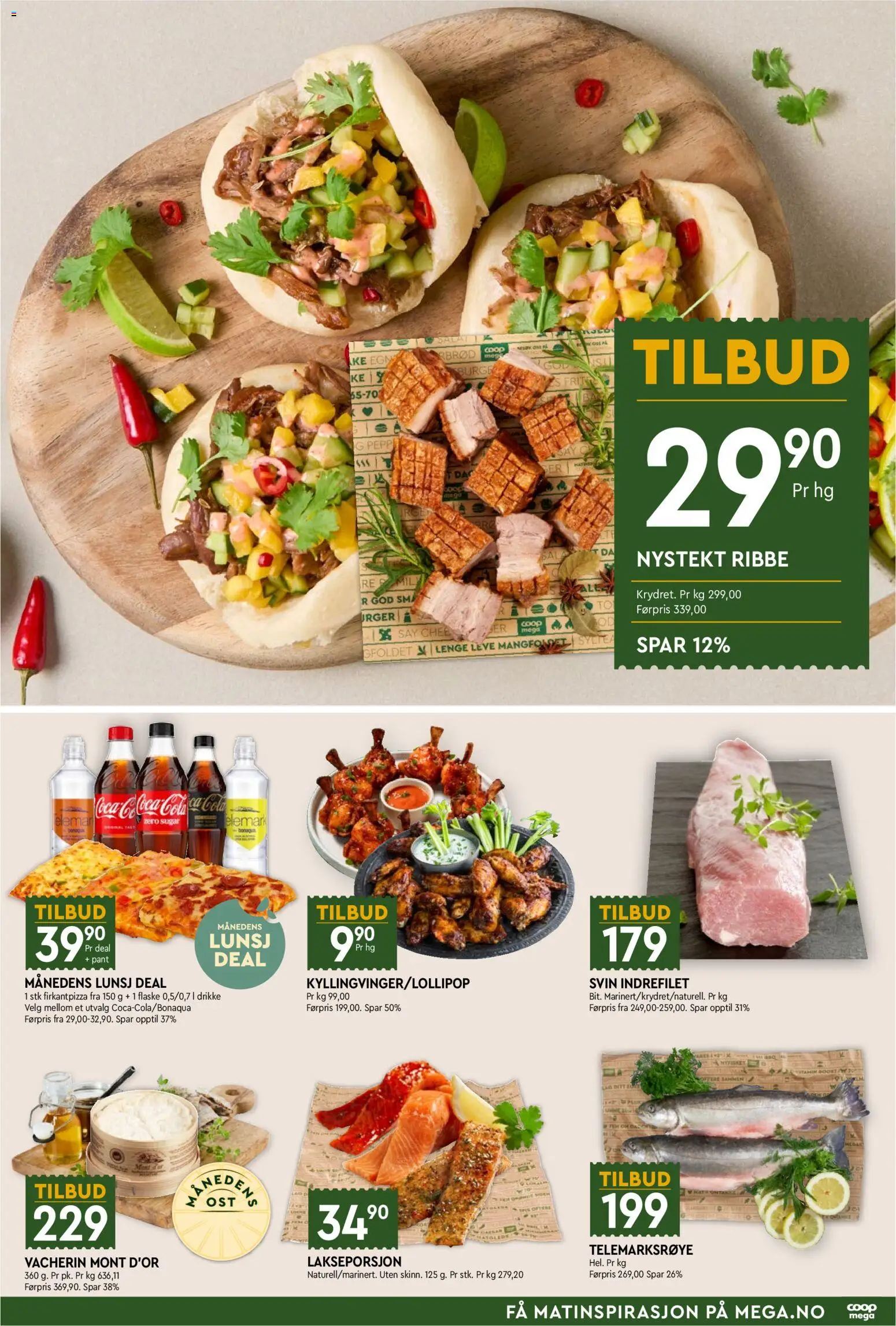 {H1} | Side: 5 | Produkter: Ribbe, 1, Cola, Svin indrefilet