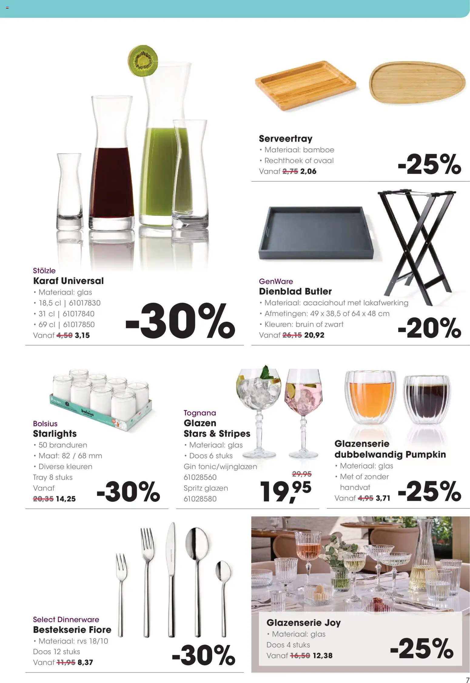 {H1} | Pagina: 7 | Producten: Gin, Dienblad, Glas