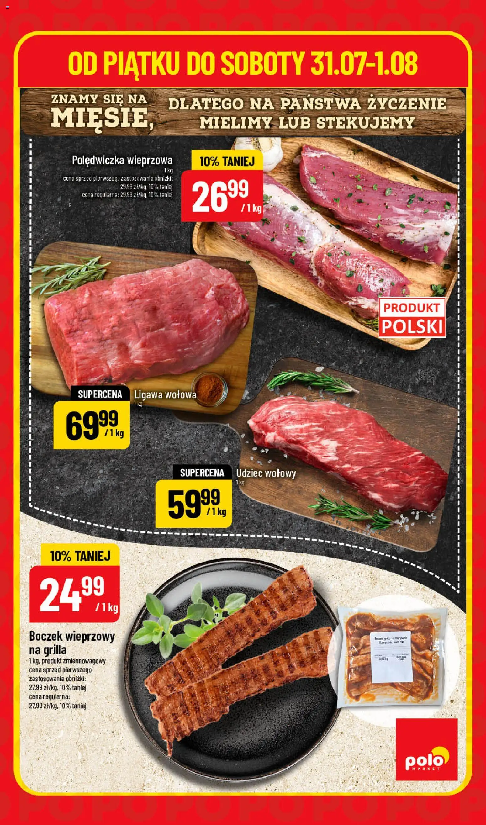POLOmarket gazetka - Super Hity od 30.07.2026 | Strona: 3 | Produkty: Boczek wieprzowy, Polędwiczka wieprzowa, Boczek