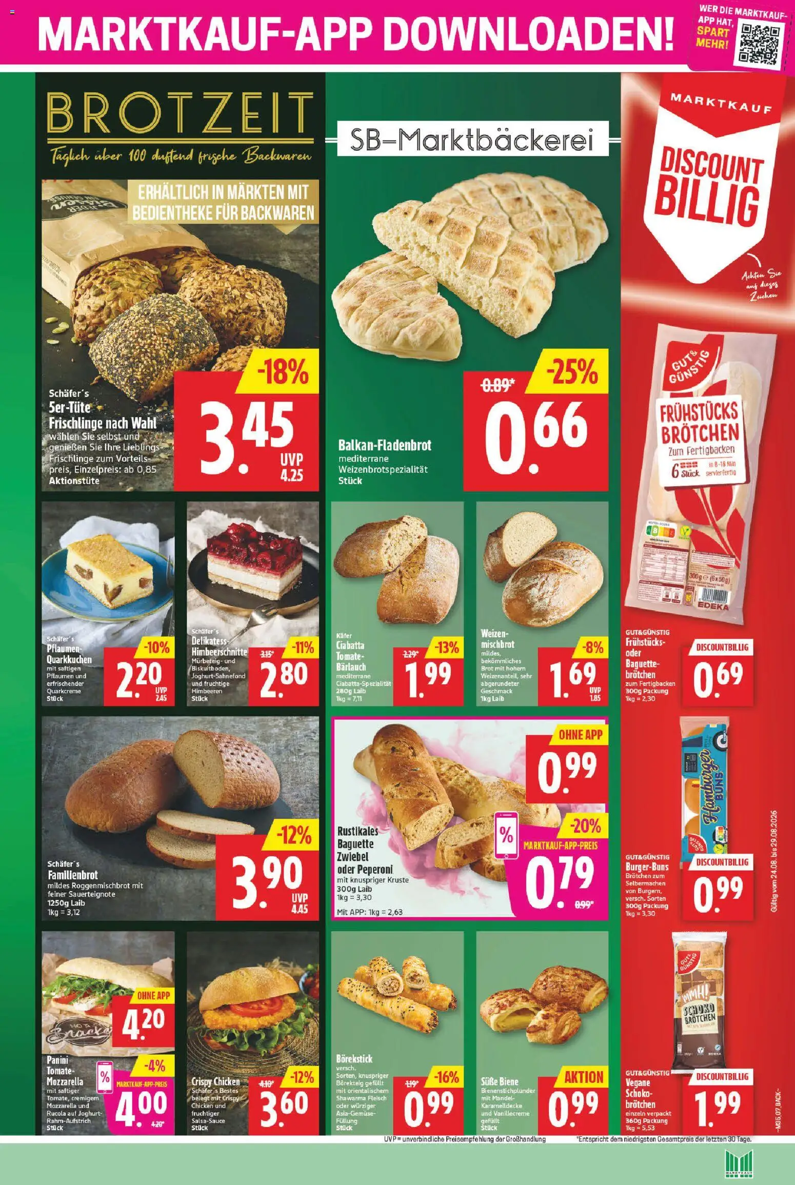 Marktkauf Prospekt – gültig ab 24.08.2026 | Seite: 9 | Produkte: Himbeeren, Pflaumen, Brot, Fleisch