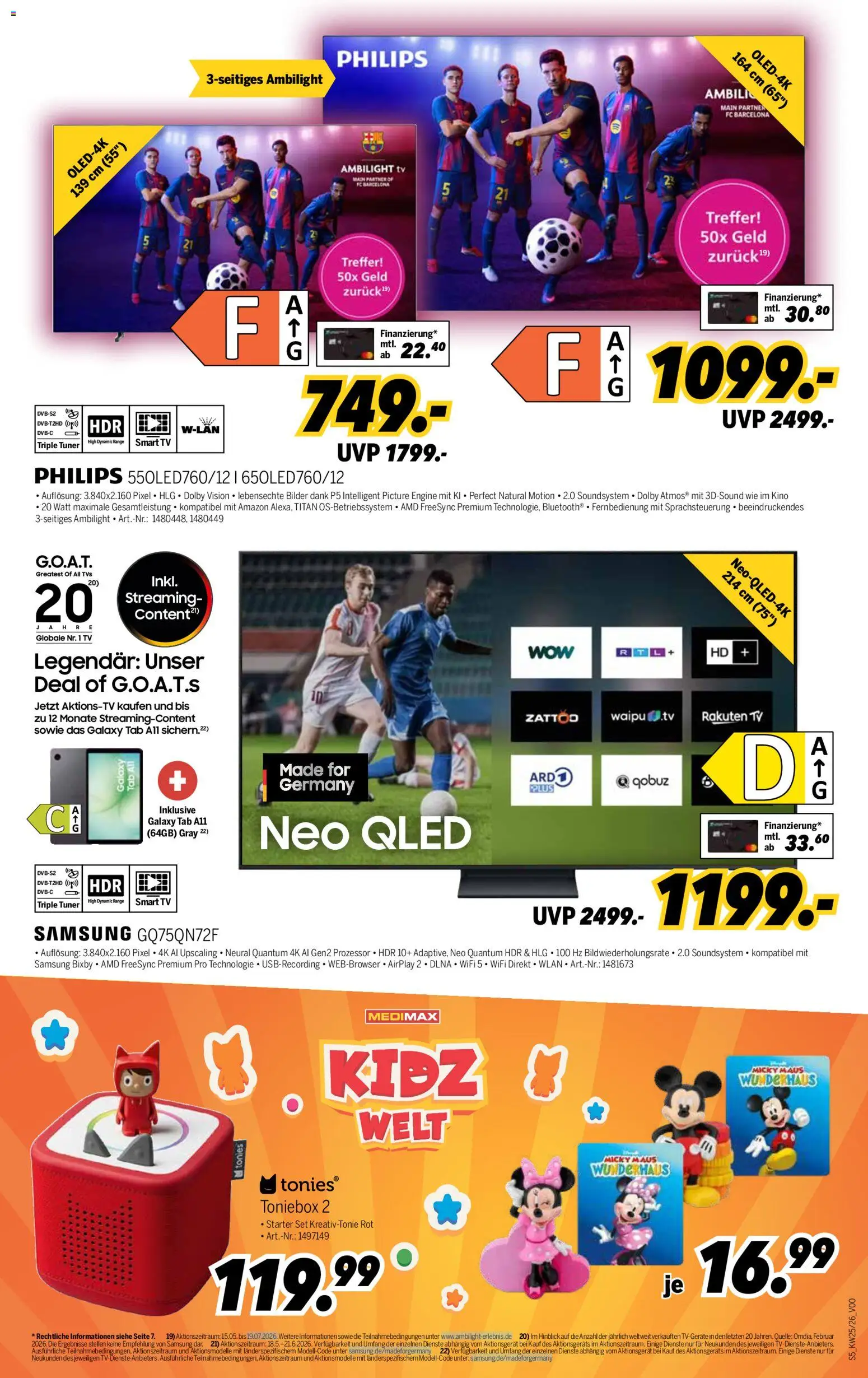Medimax Prospekt – gültig ab 13.06.2026 | Seite: 5 | Produkte: Philips, Samsung, Bilder, Soundsystem