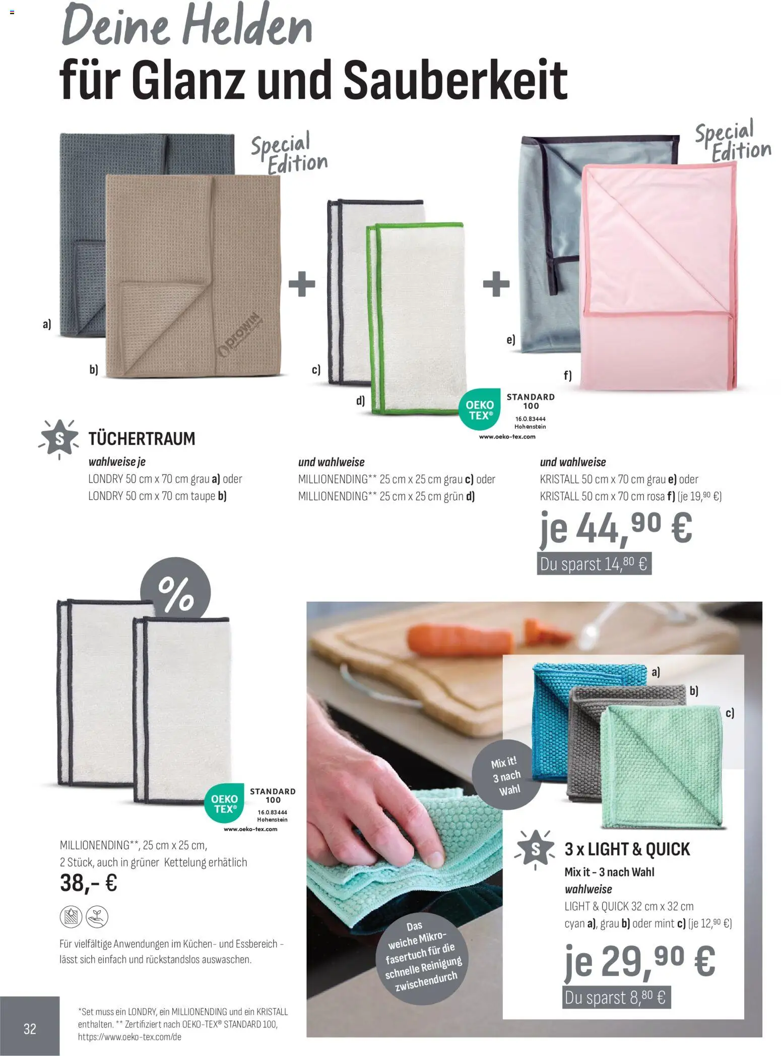 Katalog ProWin Januar/Juni 2026 – gültig ab 01.01.2026 | Seite: 32 | Produkte: Kuchen
