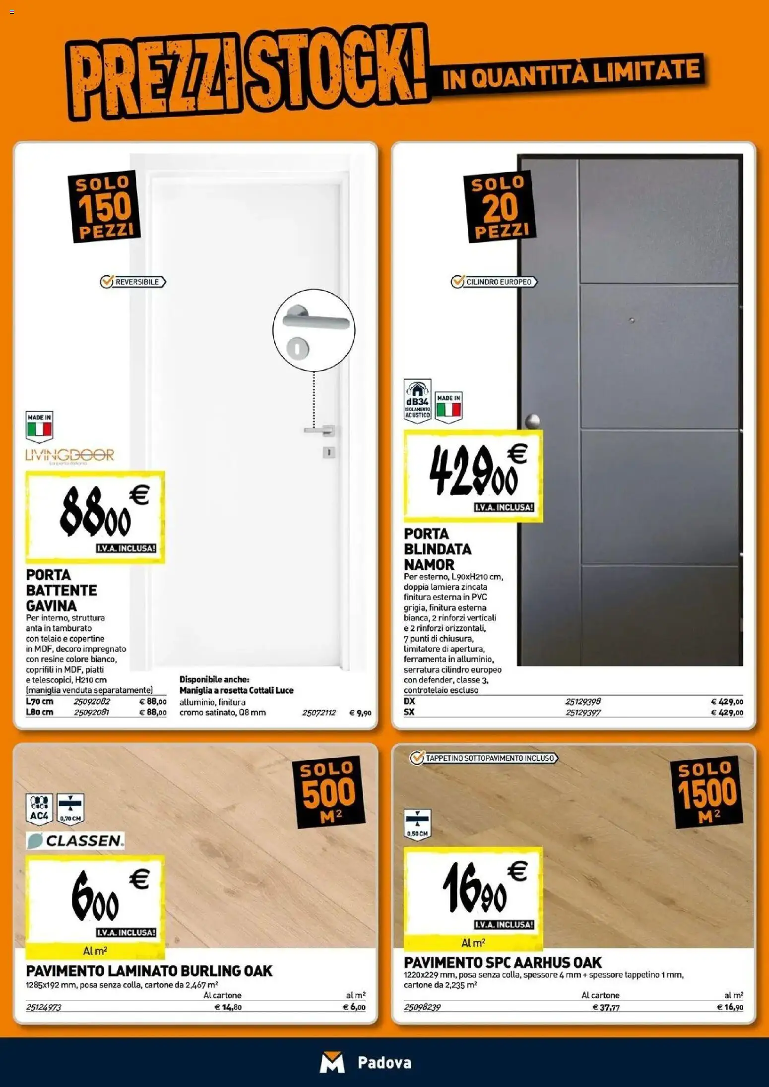 Nuovo TECNOMAT catalogo Padova dal 07/10/2026 > offerte anteprima 🛍️ | Pagina: 13 | Prodotti: Porta, Piatti, Pavimento