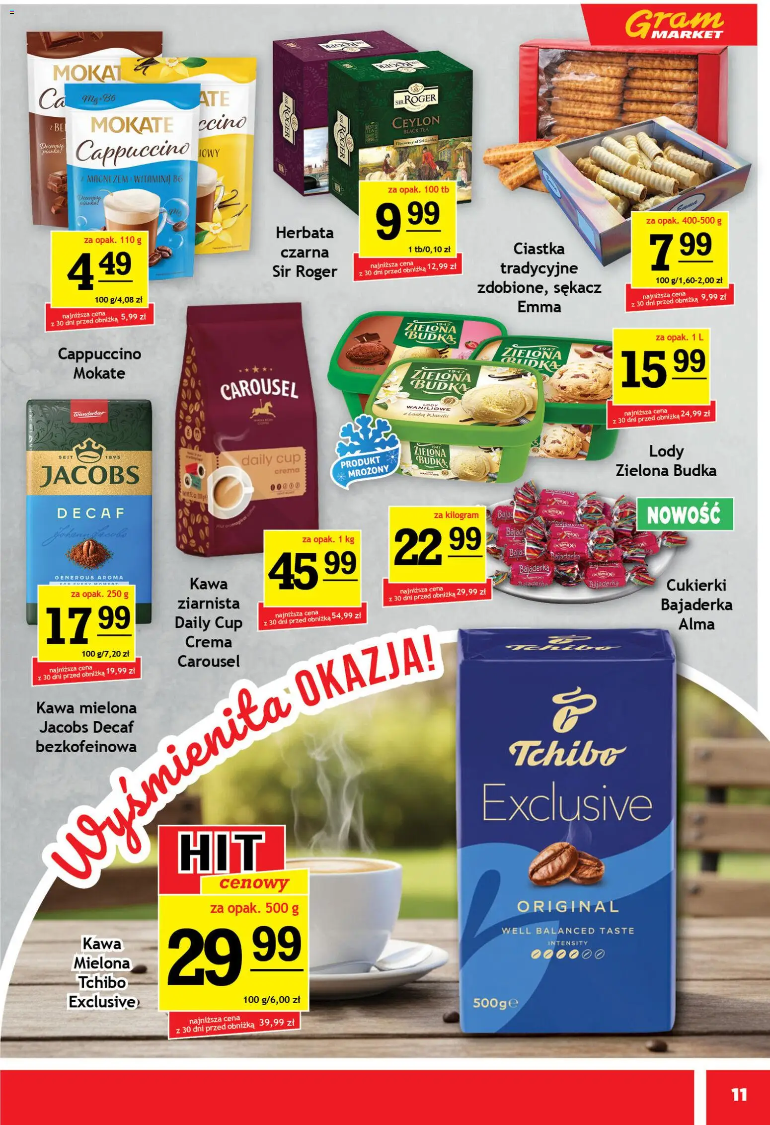 Gram Market gazetka od 15.04.2026 | Strona: 11 | Produkty: Udka, Kawa, Cukierki, Lody