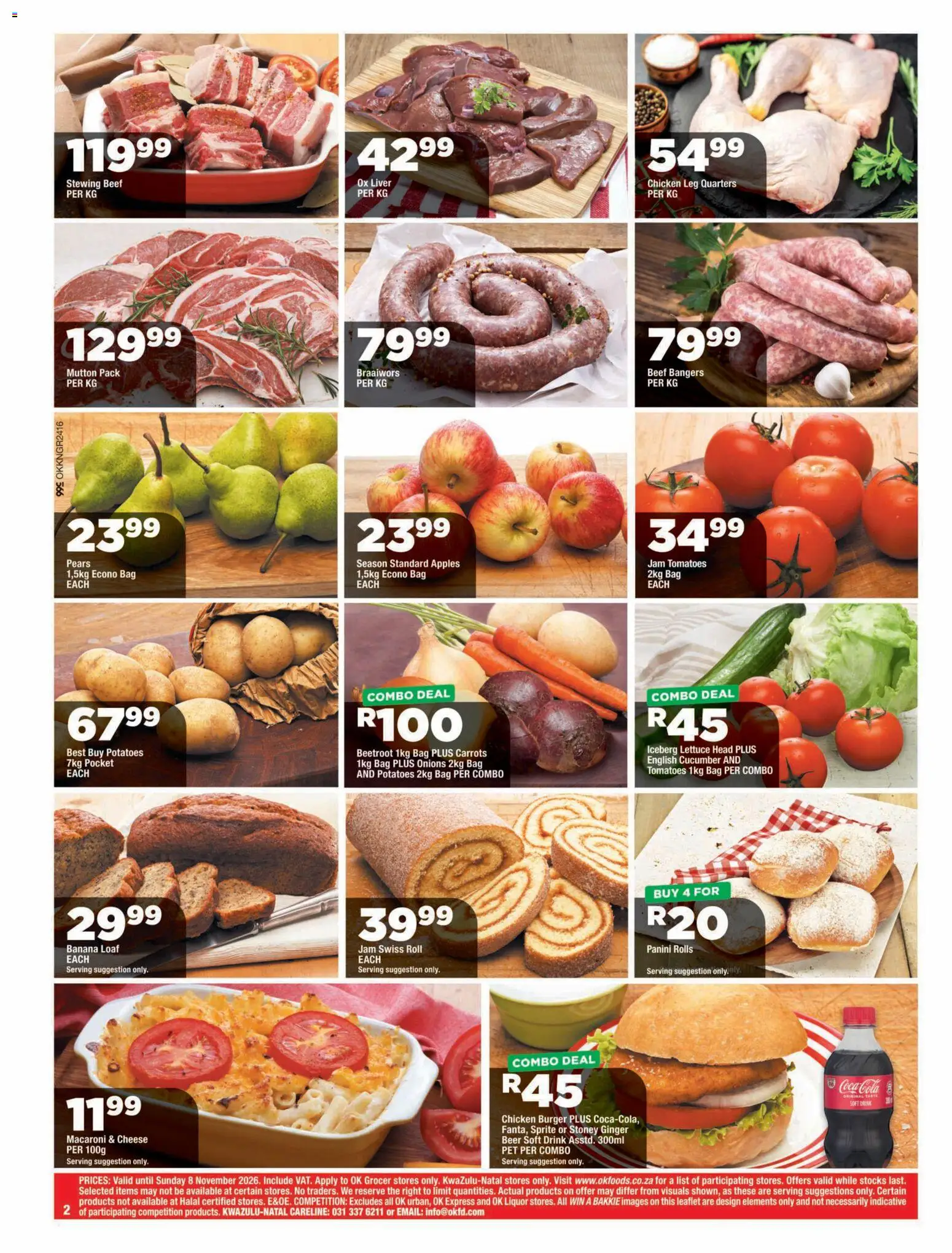 New OK Foods catalogue – valid from 23/10/2026 | Page: 2 | Products: Apples, Tomatoes, Potatoes, Lettuce