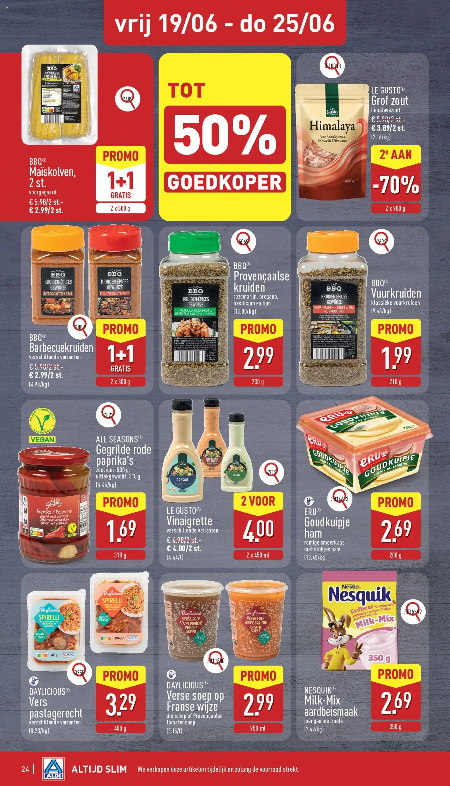 {H1} | Pagina: 24 | Producten: Ham, Aardbei, Melk