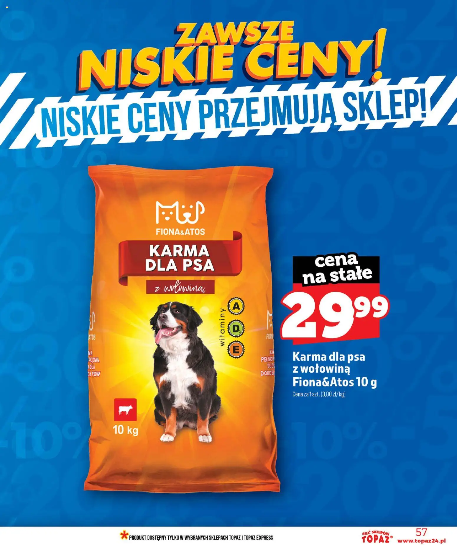Topaz gazetka od 11.06.2026 | Strona: 57 | Produkty: Karma dla psa, Wołowina