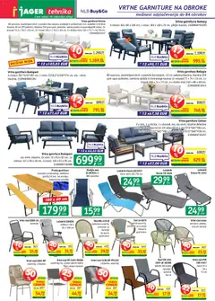 Jager katalog akcije – veljaven od 01.07.2026 | Stran: 13 | Izdelki: Vrtna garnitura, Trosed, Miza, Stol