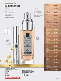 Vista previa Catálogo AVON campaña 8 válido desde el 01/08/2026 | Página: 67 | Productos: Maquillaje, Sérum, Base de maquillaje