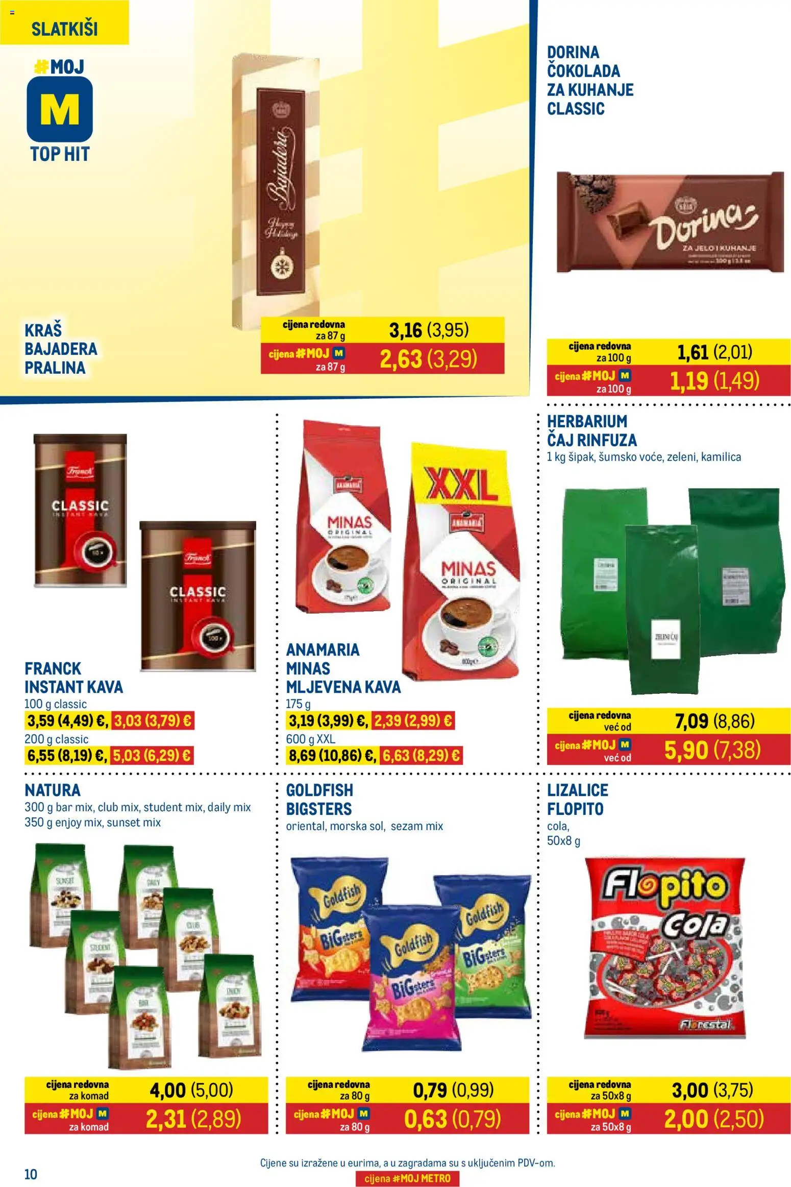 Metro katalog | vrijedi od 01.10.2026 | Stranica: 10 | Proizvodi: Instant kava, Kava, Lizalice, Sezam