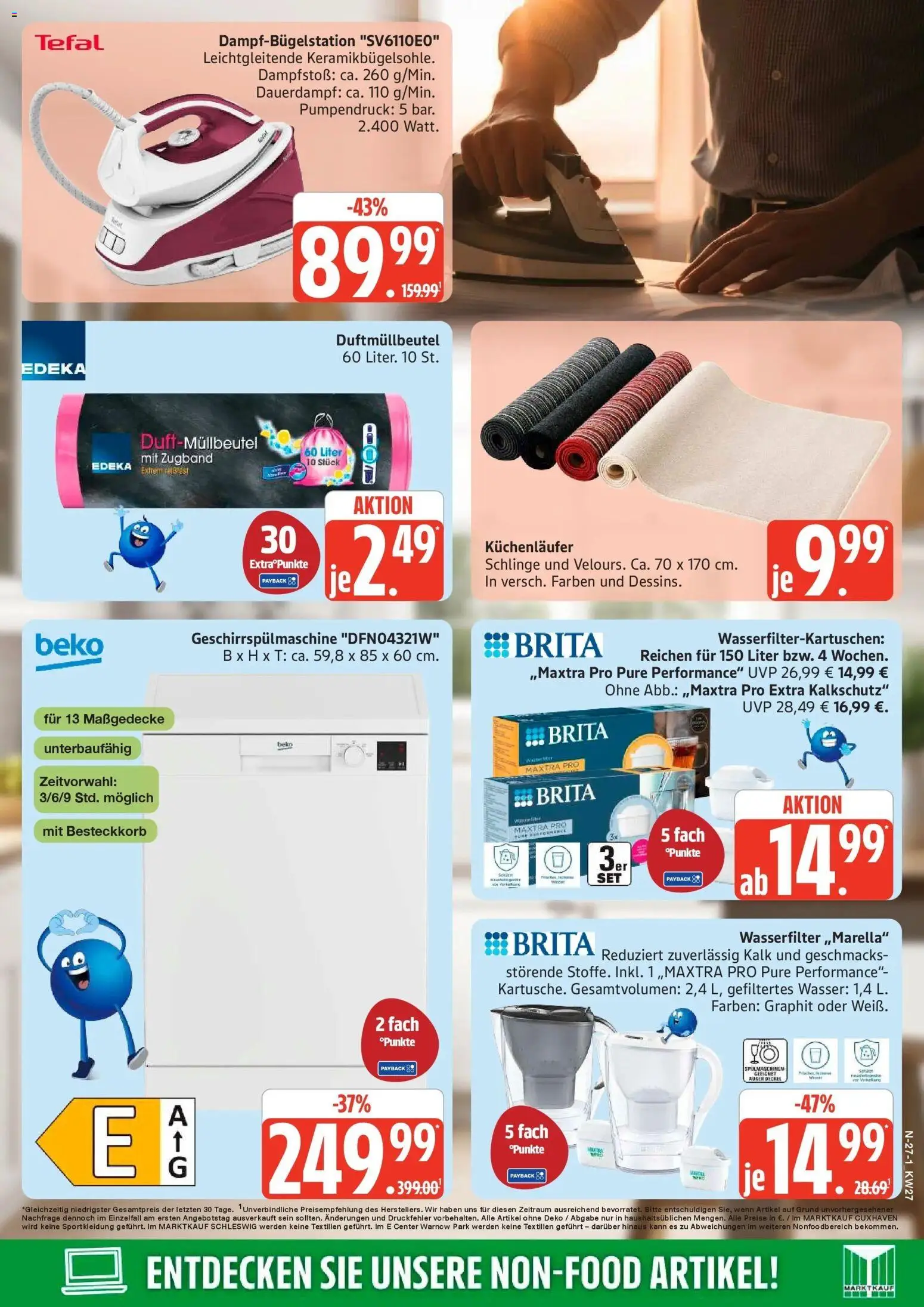 Edeka - EDEKA: Wochenangebote – gültig ab 28.06.2026 | Seite: 27 | Produkte: Geschirrspülmaschine, Wasser