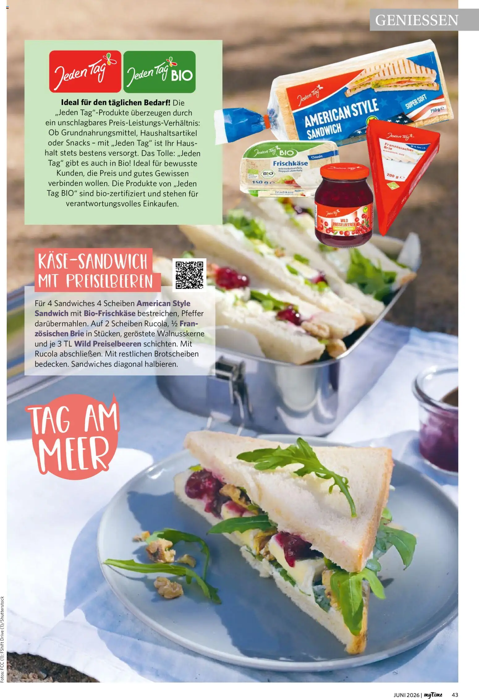 Famila Nordwest myTime Juni 2026 – gültig ab 01.06.2026 | Seite: 43 | Produkte: Rucola, Pfeffer, Frischkase