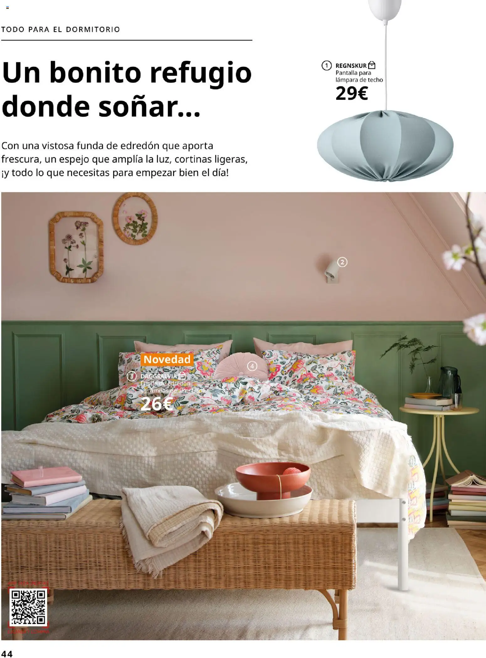 Catálogo IKEA Accesorios y decoración │ válido desde el 01/02/2026 | Página: 44 | Productos: Edredón, Lámpara de techo, Funda, Lámpara