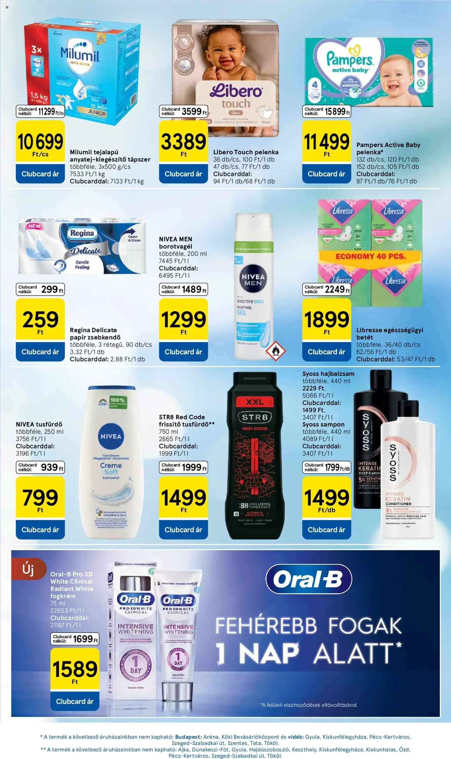 Tesco akciós ujság - amely érvényes a következő dátumtól: 04.06.2026 | Oldal: 27 | Termékek: Pampers, Borotvagél, Tusfürdő, Fogkrém