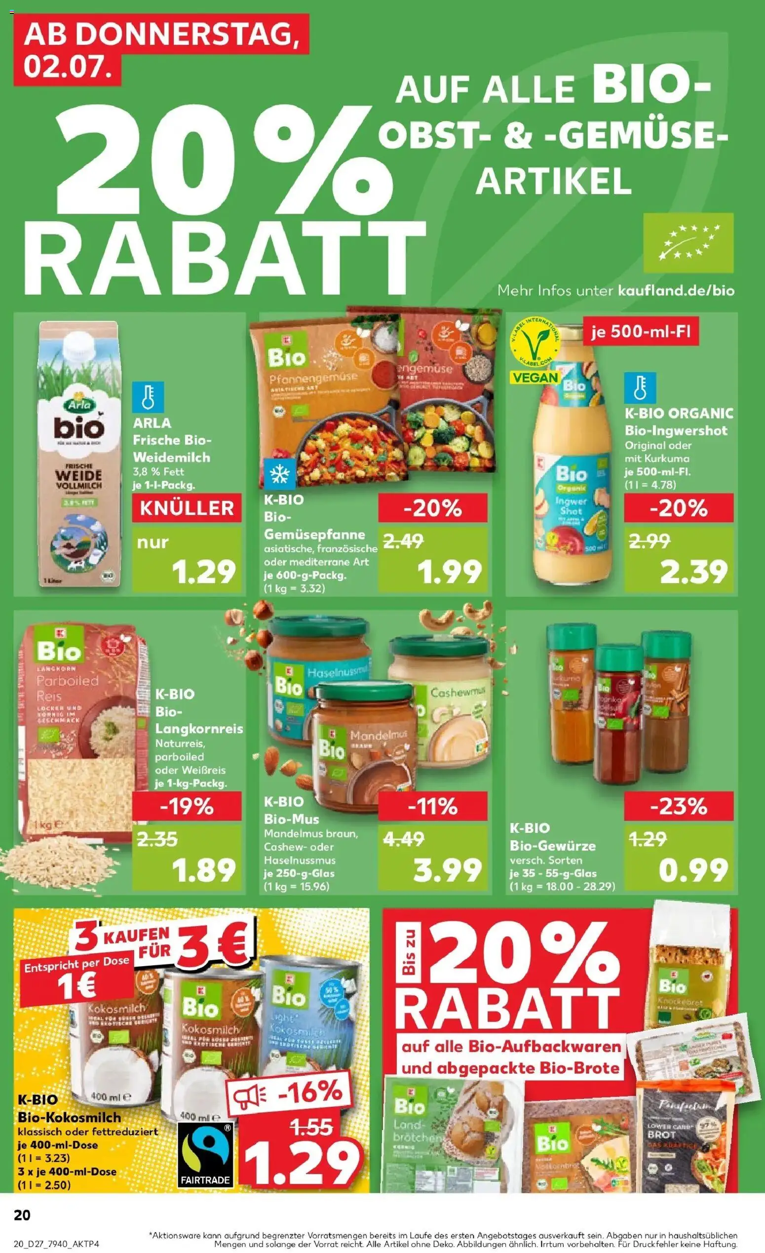 Kaufland Prospekt Viersen – gültig ab 29.06.2026 | Seite: 31 | Produkte: Gemüse, Obst, Brot, Reis