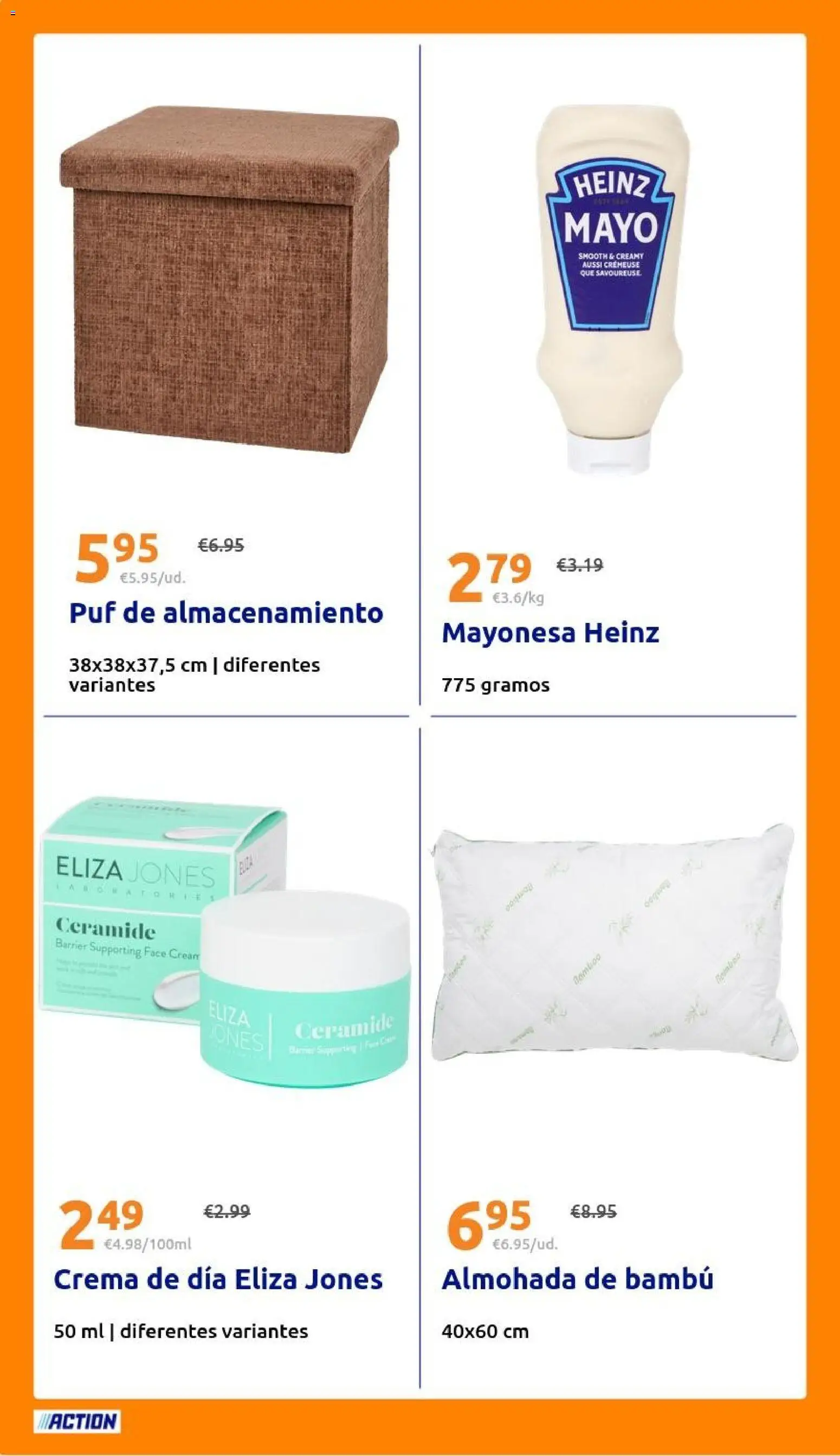 Action folleto │ válido desde el 08/07/2026 | Página: 22 | Productos: Crema, Οθόνη προβολής, Crema de día, Almohada
