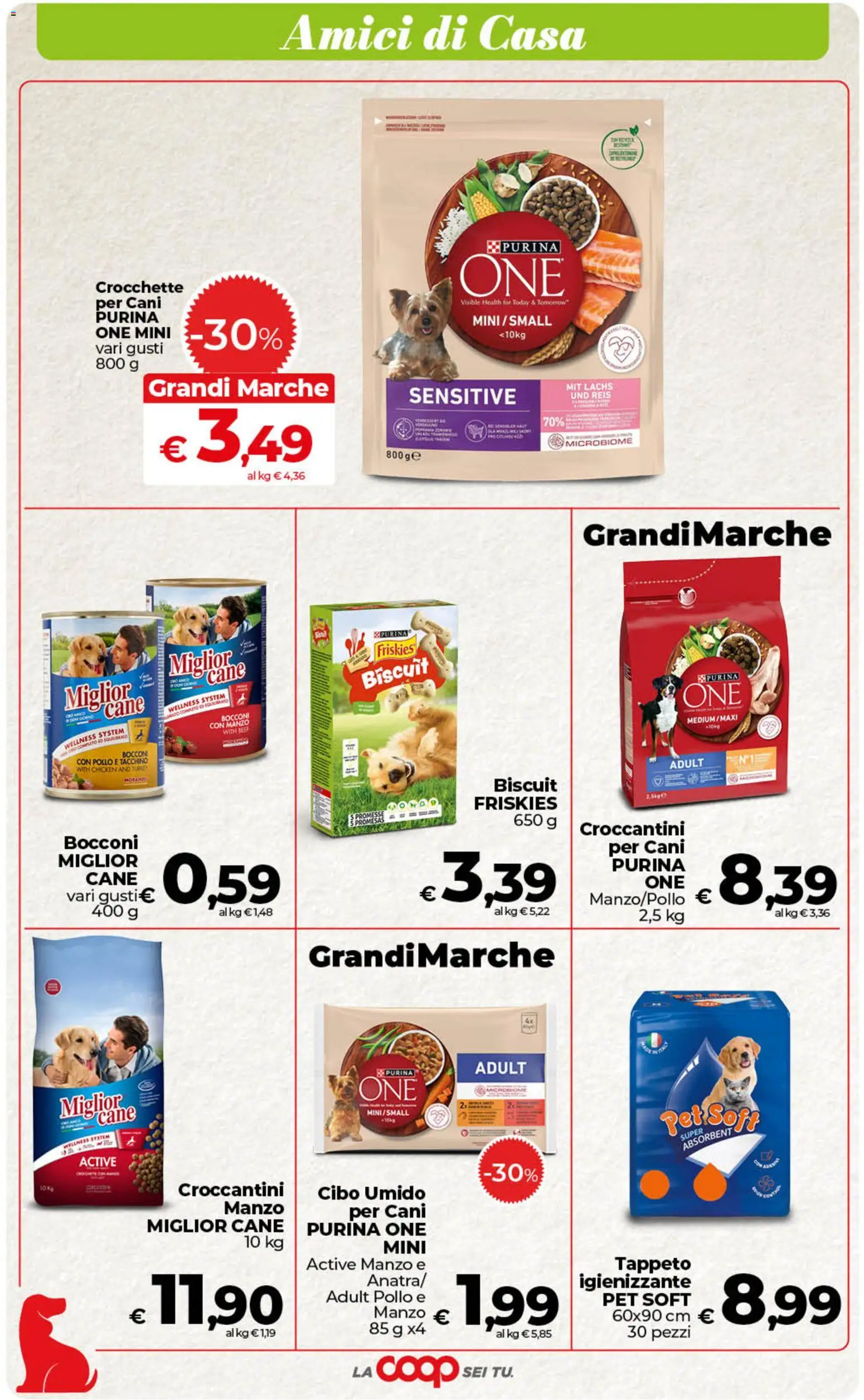 Volantino Ipercoop del 11/09/2026 | Pagina: 55 | Prodotti: Manzo, Tacchino, Crocchette, Crocchette per cani