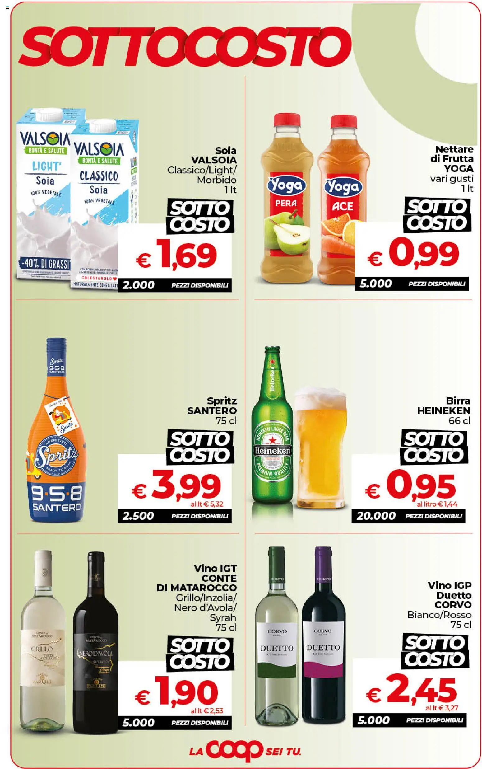 Volantino Ipercoop del 13/10/2026 | Pagina: 5 | Prodotti: Birra, Frutta, Vino, Pera