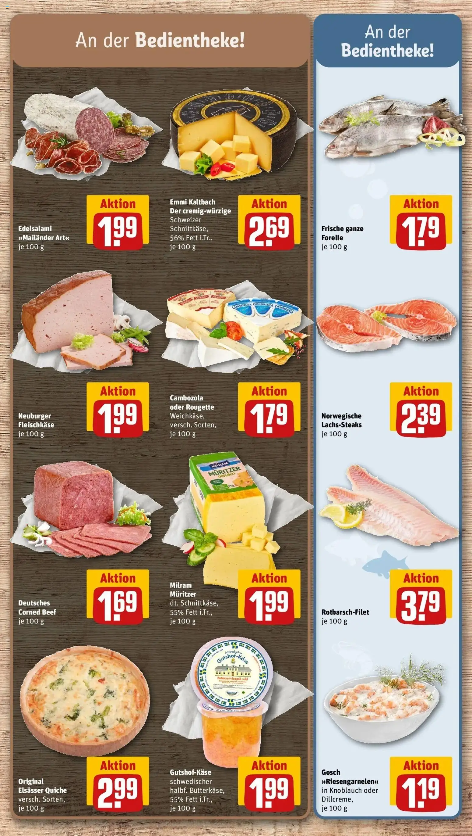 REWE Prospekt ab 28.09.2026 zum Blättern » Angebote | Seite: 15 | Produkte: Milram, Knoblauch