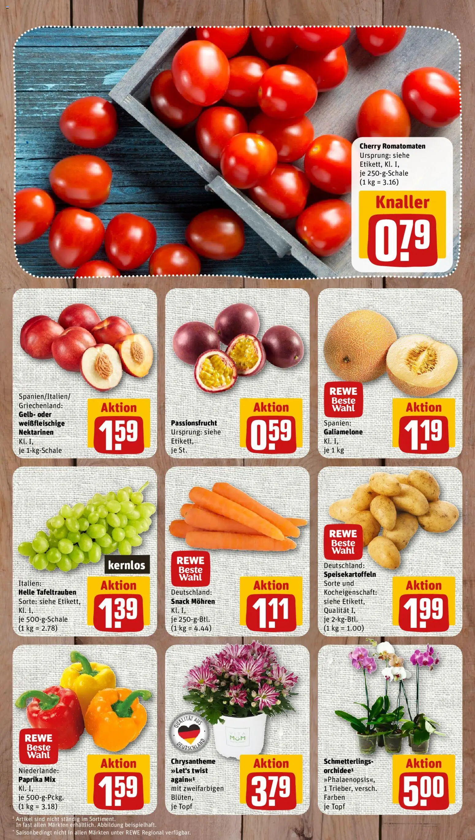 Nahkauf Prospekt – gültig ab 10.08.2026 | Seite: 3 | Produkte: Nektarinen, Mohren, Paprika