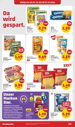 Penny Markt - Flugblatt ab 01.10.2026 gültig | Seite: 14 | Produkte: Mayonnaise, Creme, Pizza