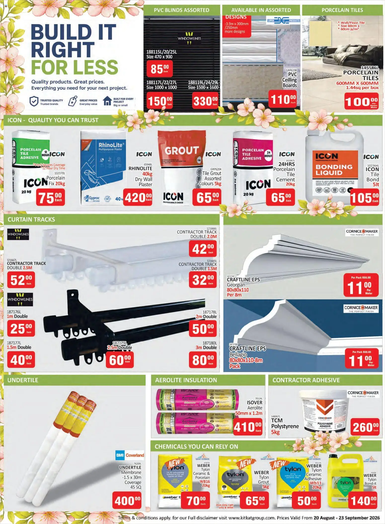 New KIT KAT Cash & Carry catalogue – valid from 20/08/2026 | Page: 2 | Products: Tile grout, Box, Light, Adhesive