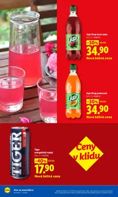Náhled letáku Tiger energetický nápoj, Tiger energetický nápoj 0,5 l, 1 l = 35,80 Kč od 07.09.2026 | Strana: 22