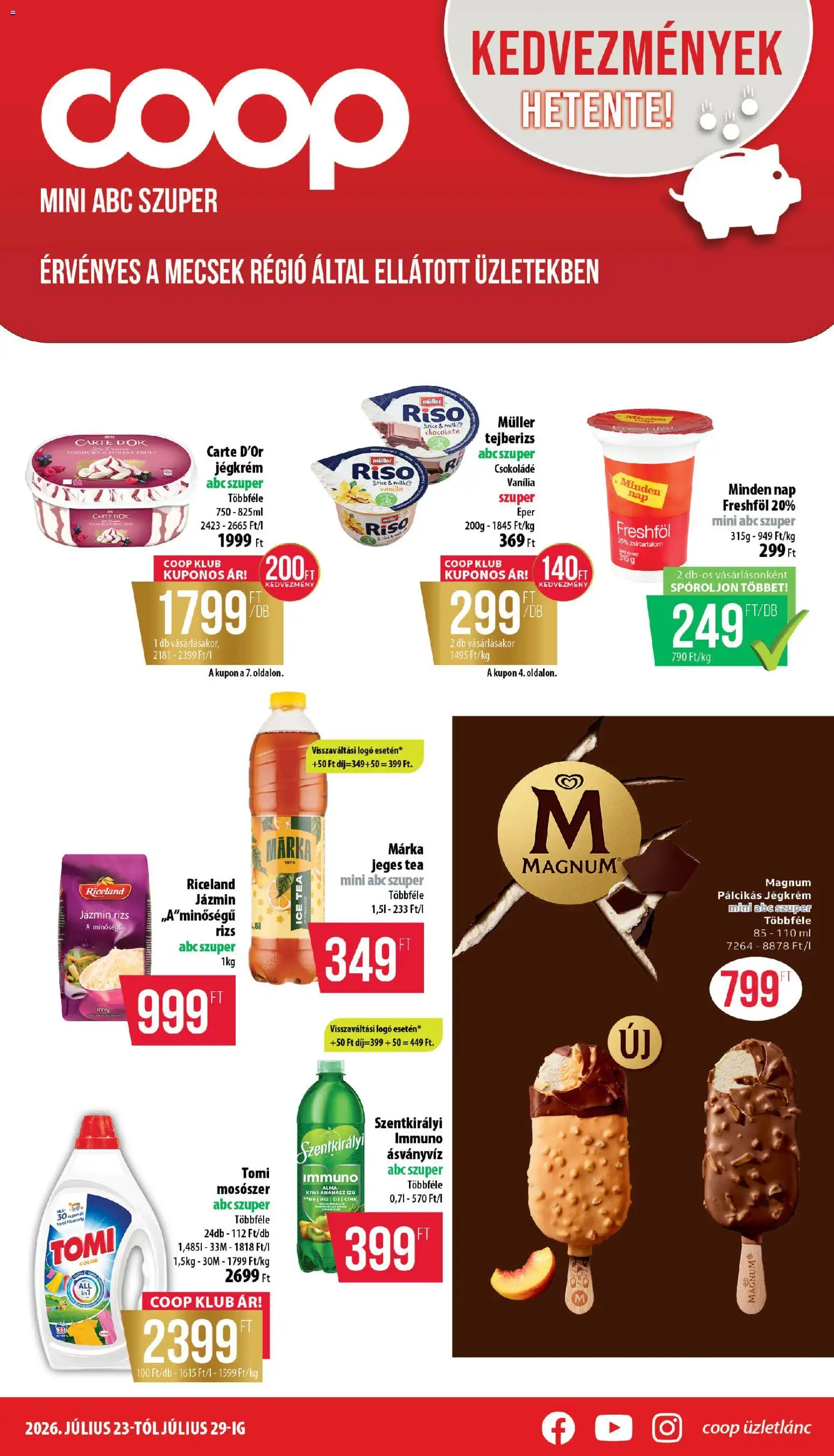 Akciós újság új COOP catalogue cover