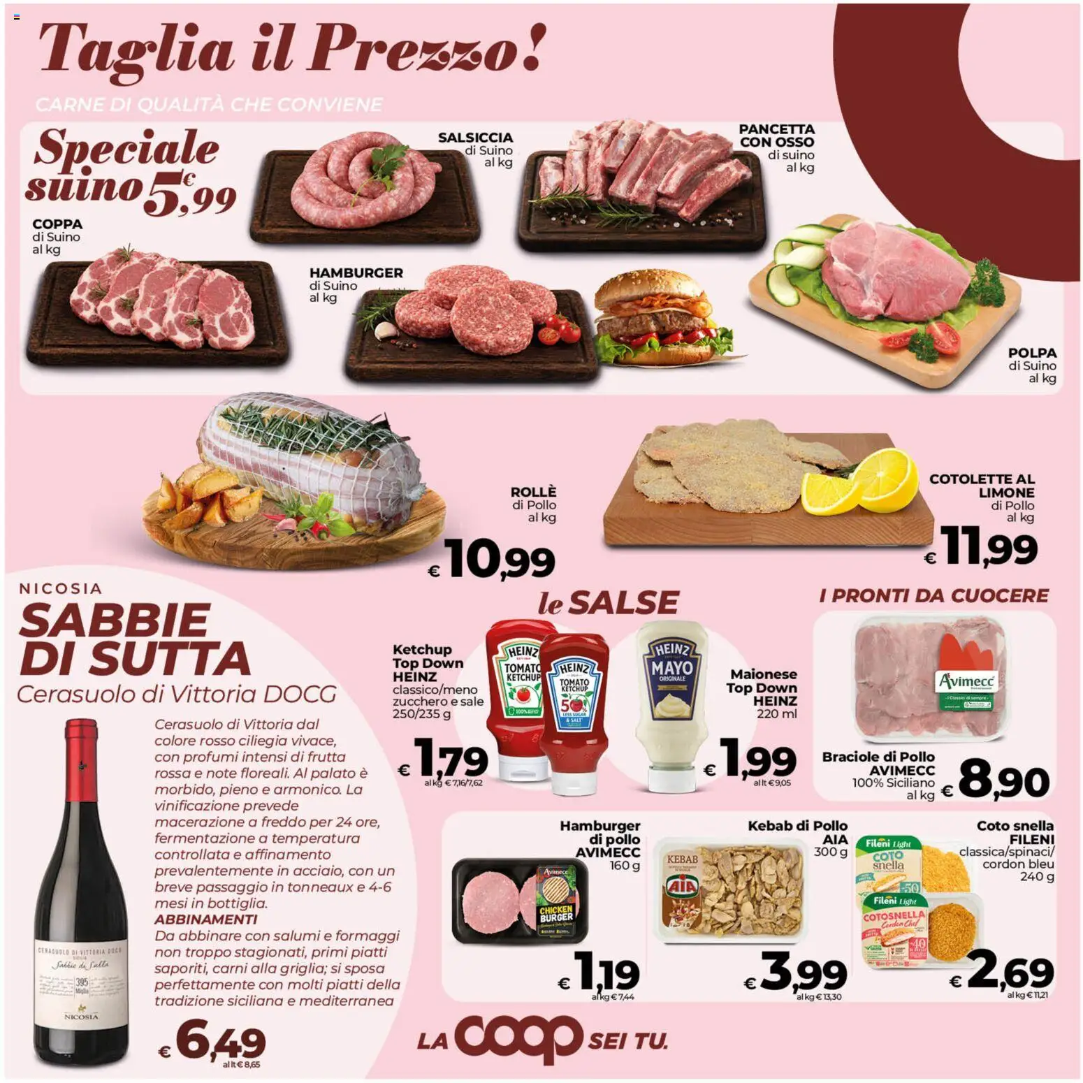 Volantino COOP del 23/10/2026 | Pagina: 8 | Prodotti: Frutta, Suino, Top, Salsiccia