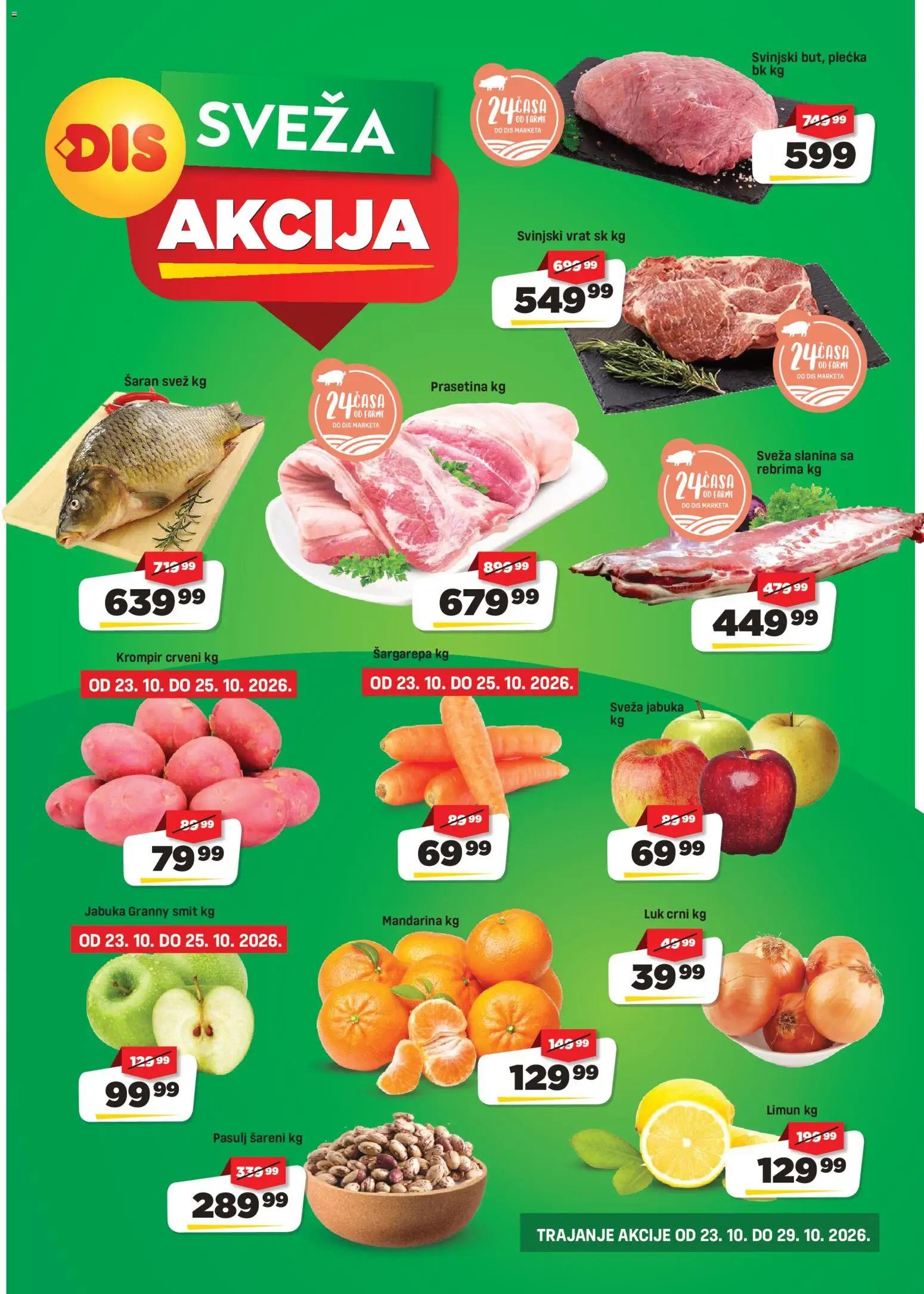 Super DIS katalog - važi od 23.10.2026 | Strana: 3 | Proizvode: Šargarepa, Krompir, Luk, Vrat