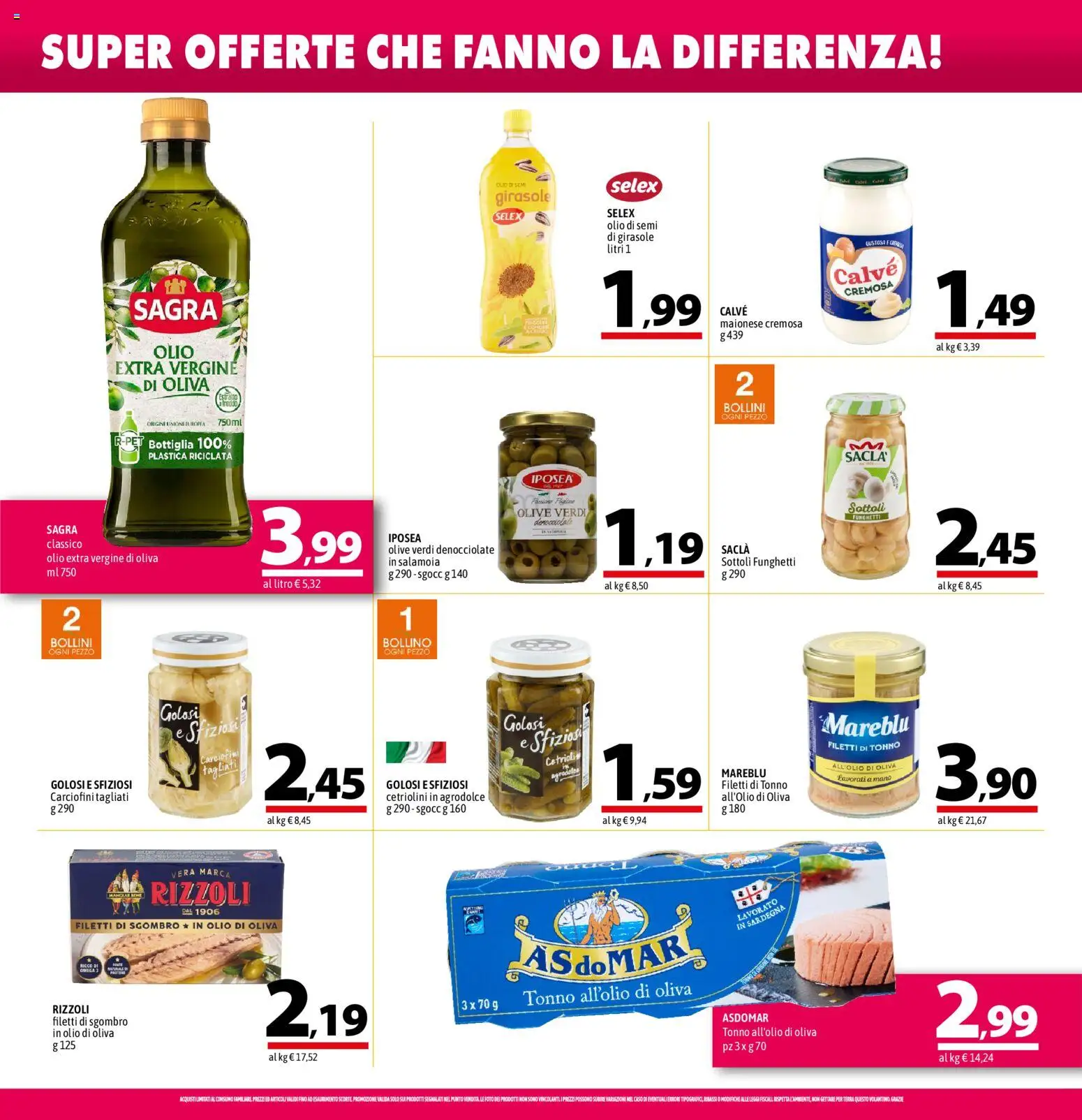 Volantino A&O del 25/06/2026 | Pagina: 8 | Prodotti: Maionese, Olive, Sgombro, Olio di semi di girasole
