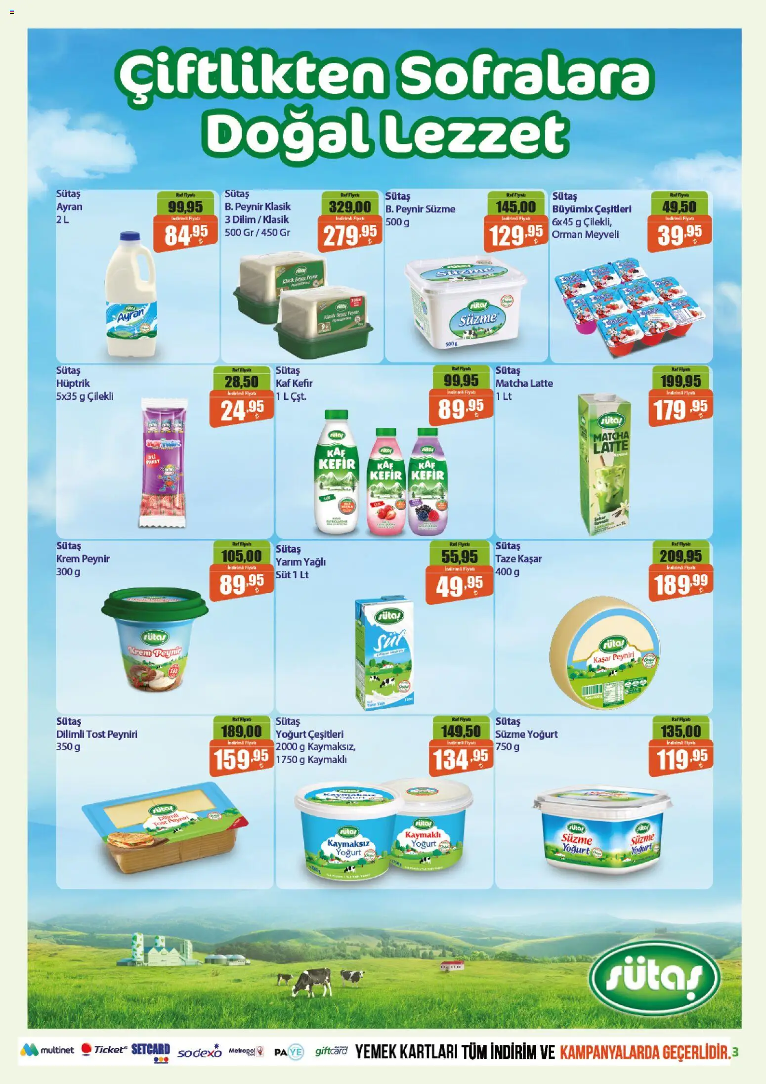 Biçen Market Katalog - 08 Eylül 2026 tarihinden itibaren geçerlidir | Sayfa: 3 | Ürünler: Raf, Kefir, Krem, Süt