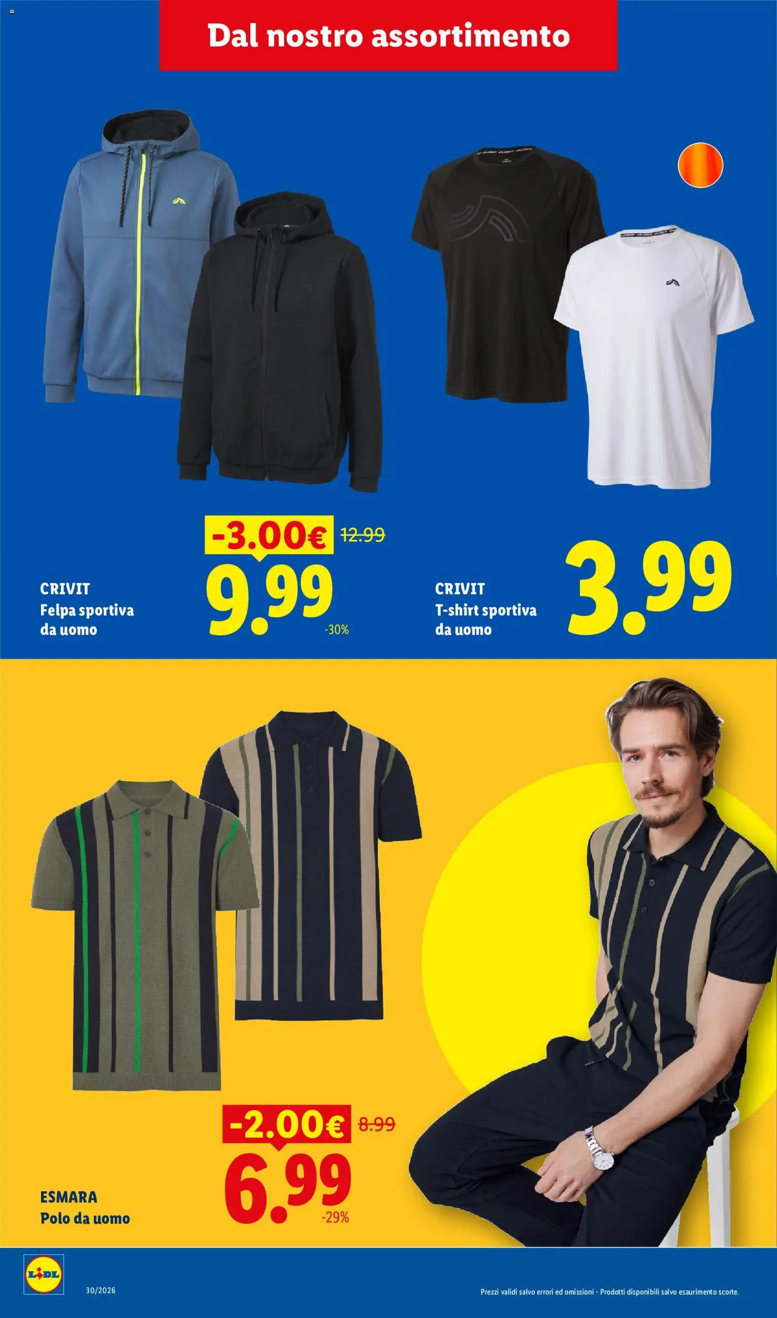 Volantino Lidl del 10/08/2026 | Pagina: 20 | Prodotti: Felpa, T-shirt, Polo