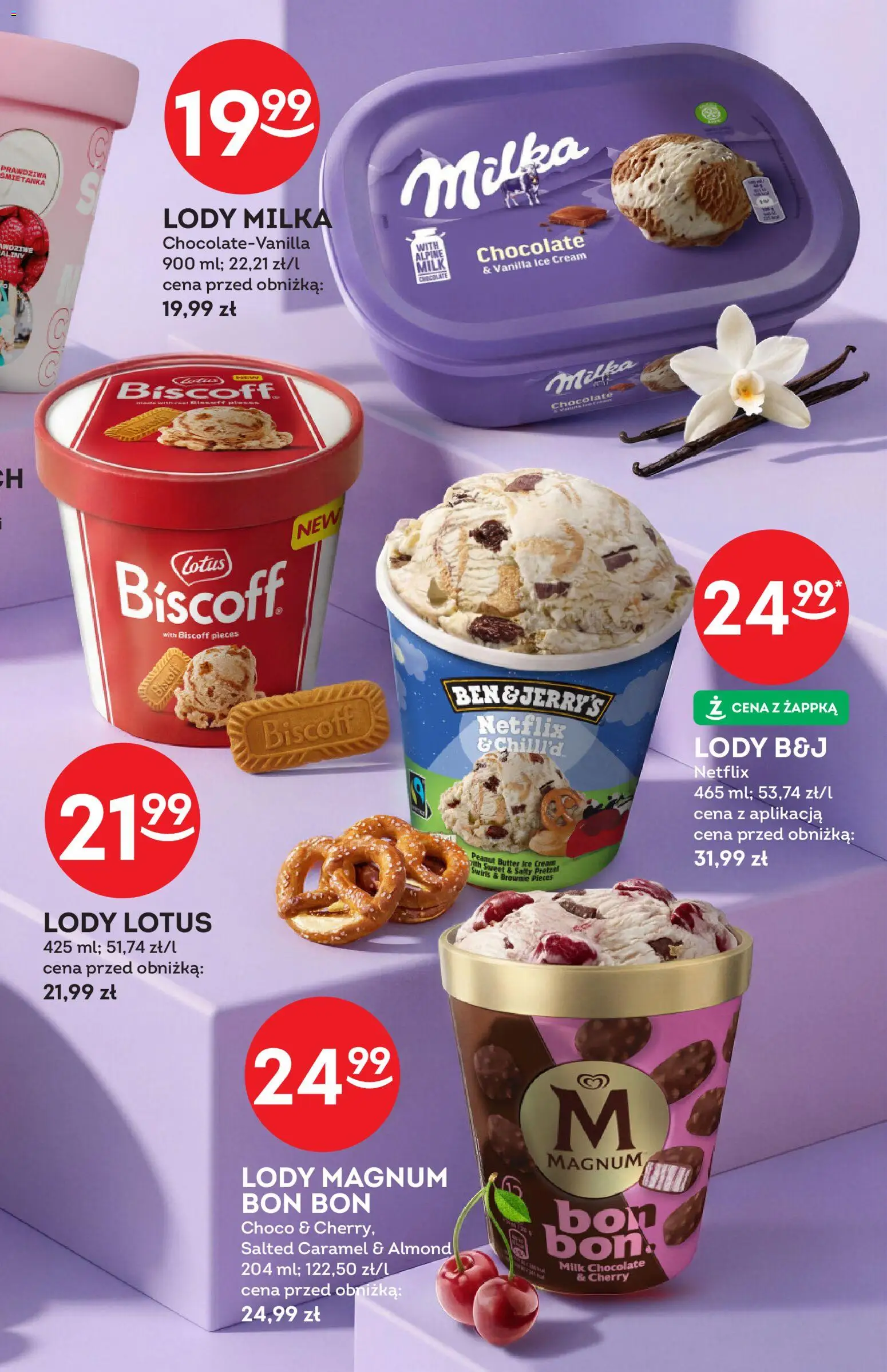 Żabka gazetka - Katalog lodowy od 20.05.2026 | Strona: 17 | Produkty: Milka, Brownie, Lody Magnum, Lody