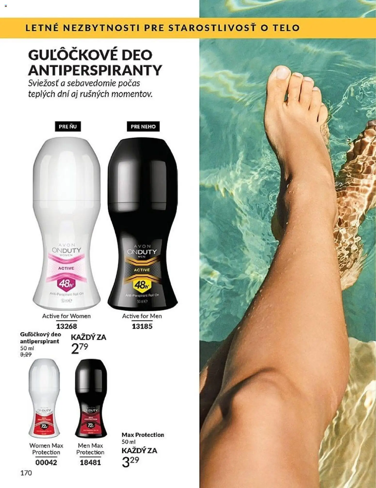 Nové Avon akcie – leták je platný od 01.05.2026 | Strana: 170 | Produkty: Antiperspirant