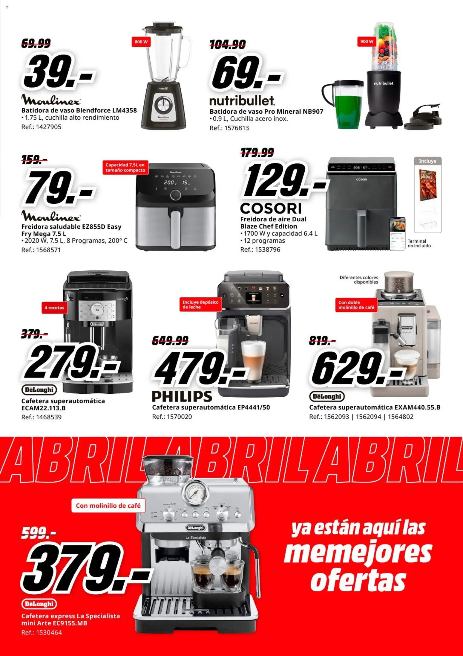 Media Markt folleto │ válido desde el 06.04.2026 | Página: 7 | Productos: Café, Cafetera, Batidora, Freidora