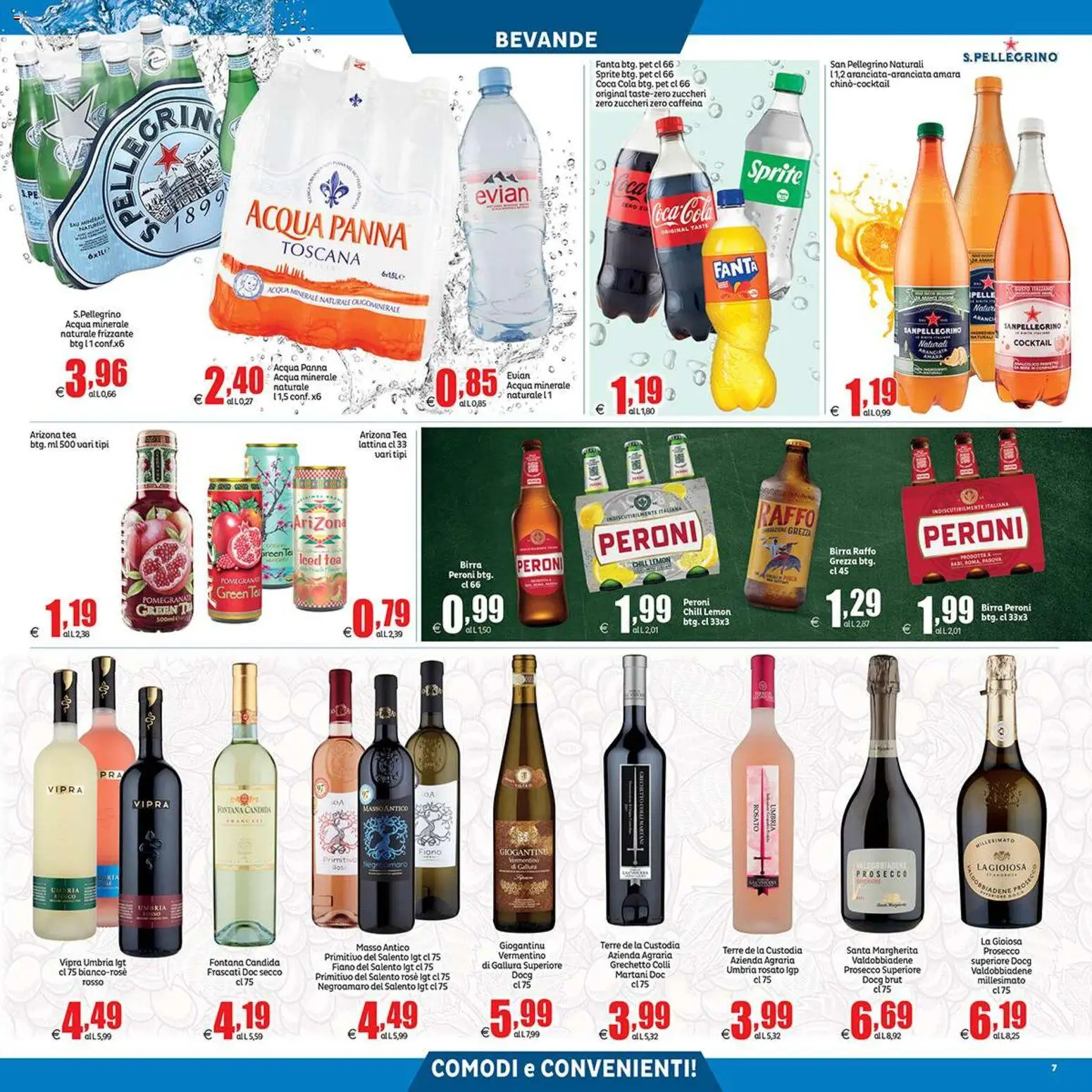 Volantino Elite Supermercati del 21/08/2026 | Pagina: 7 | Prodotti: Birra Raffo, Acqua Panna, Panna, Acqua minerale