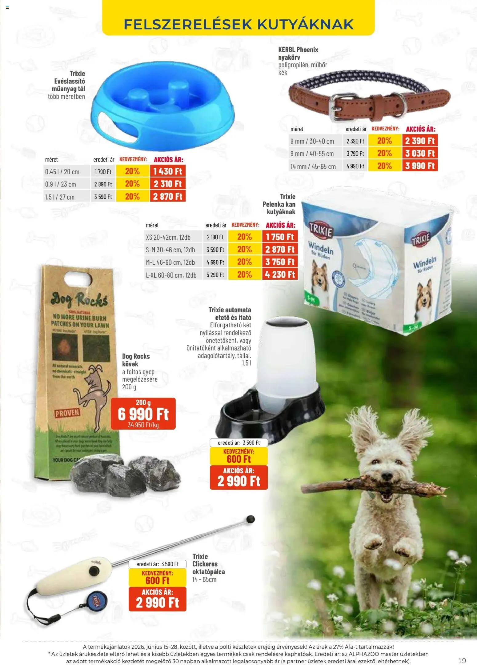 AlphaZoo akciós ujság - amely érvényes a következő dátumtól: 15.06.2026 | Oldal: 19 | Termékek: Pelenka