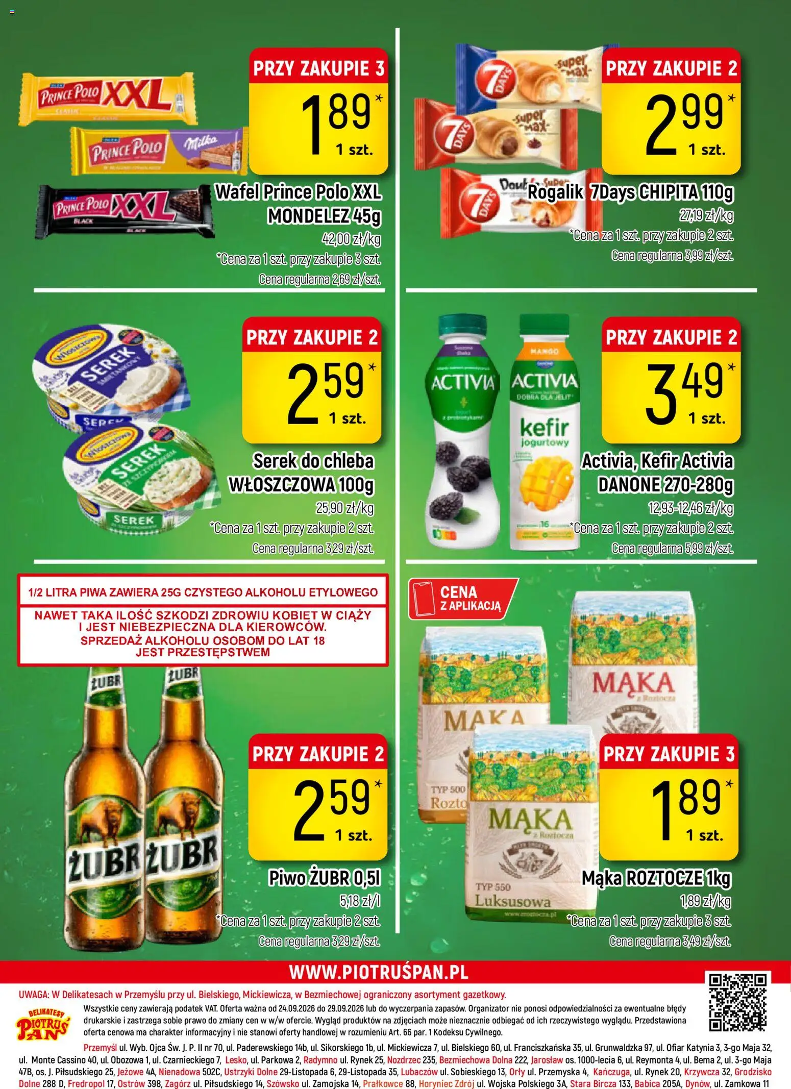 Piotruś Pan gazetka od 24.09.2026 | Strona: 16 | Produkty: Mango, Serem, Kefir, Serek