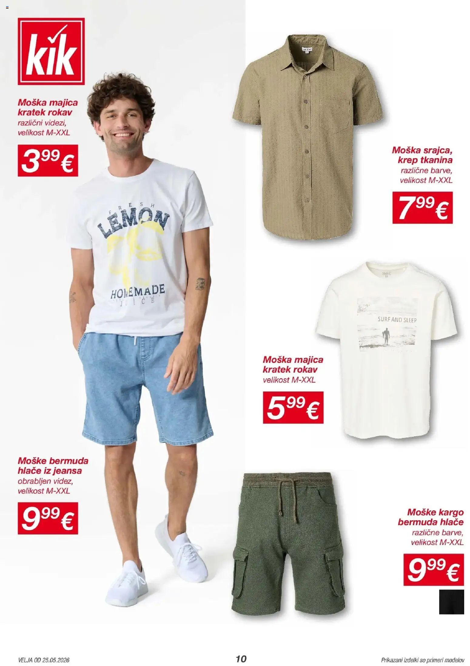Novi Kik katalog ponudbe – veljaven od 24.05.2026 | Stran: 10 | Izdelki: Majica, Hlace