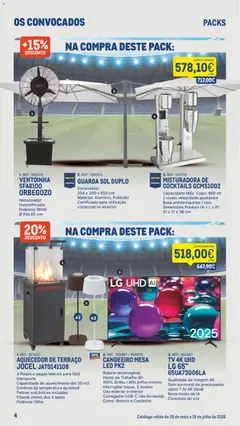 Pré-visualização Makro Os Convocados válido de 26/05/2026 | Página: 4 | Produtos: Nebulizador, Interruptor, Guarda sol, Cocktails