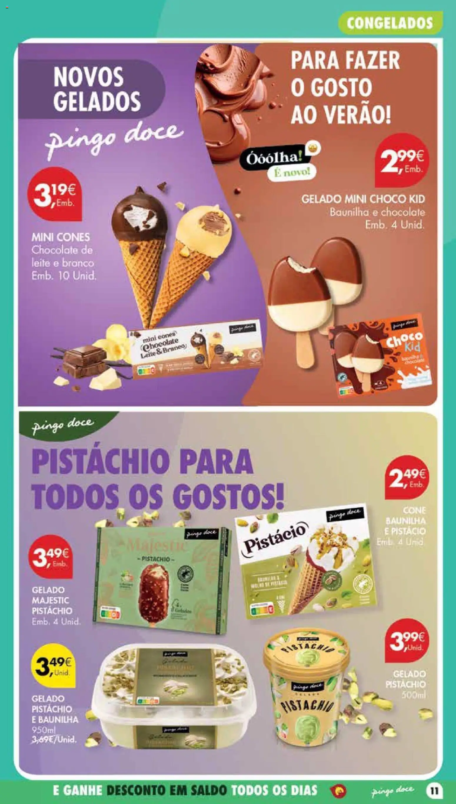Pingo Doce Poupe Esta Semana Madeira │ válido de 14/07/2026 | Página: 11 | Produtos: Gelado, Leite, Chocolate