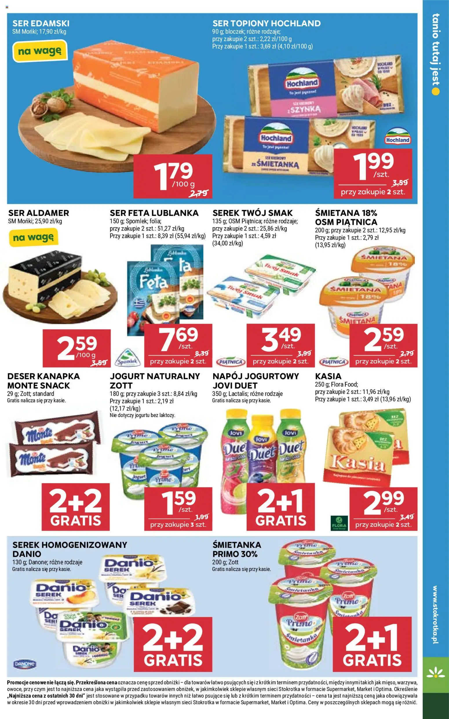 Stokrotka gazetka od 03.09.2026 | Strona: 19 | Produkty: Serek, Deser, Piątnica, Śmietana