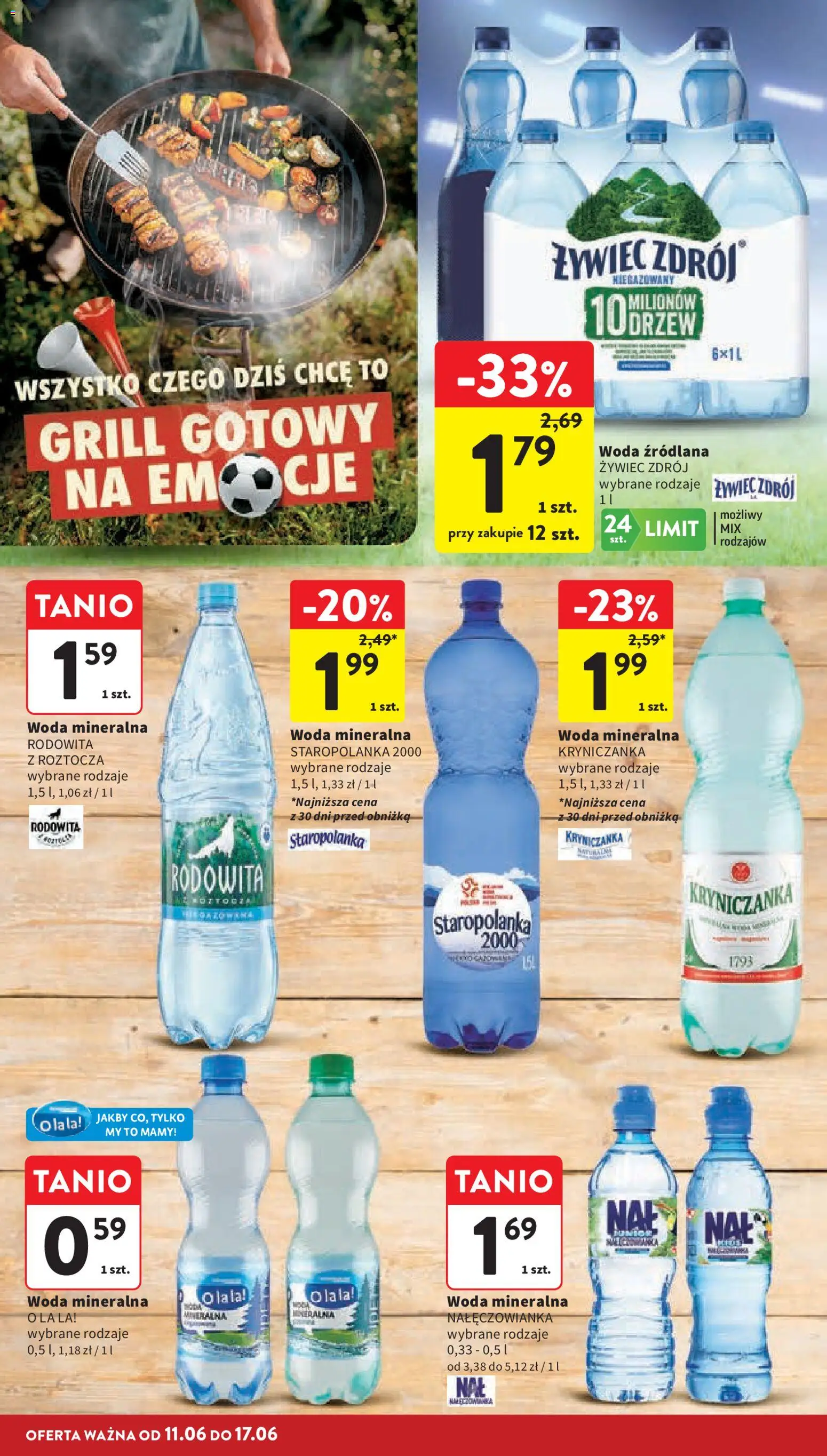 Intermarche gazetka od 11.06.2026 | Strona: 10 | Produkty: Grill, Woda źródlana, Woda