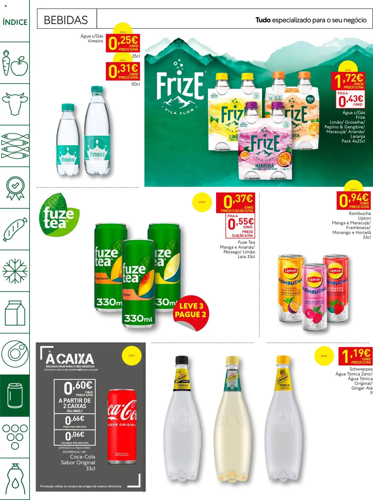 Recheio Horeca │ válido de 09.06.2026 | Página: 22 | Produtos: Agua, Hortelã, Caixa, Açúcar