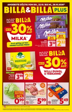 Billa Flugblatt ab 22.10.2026 gültig