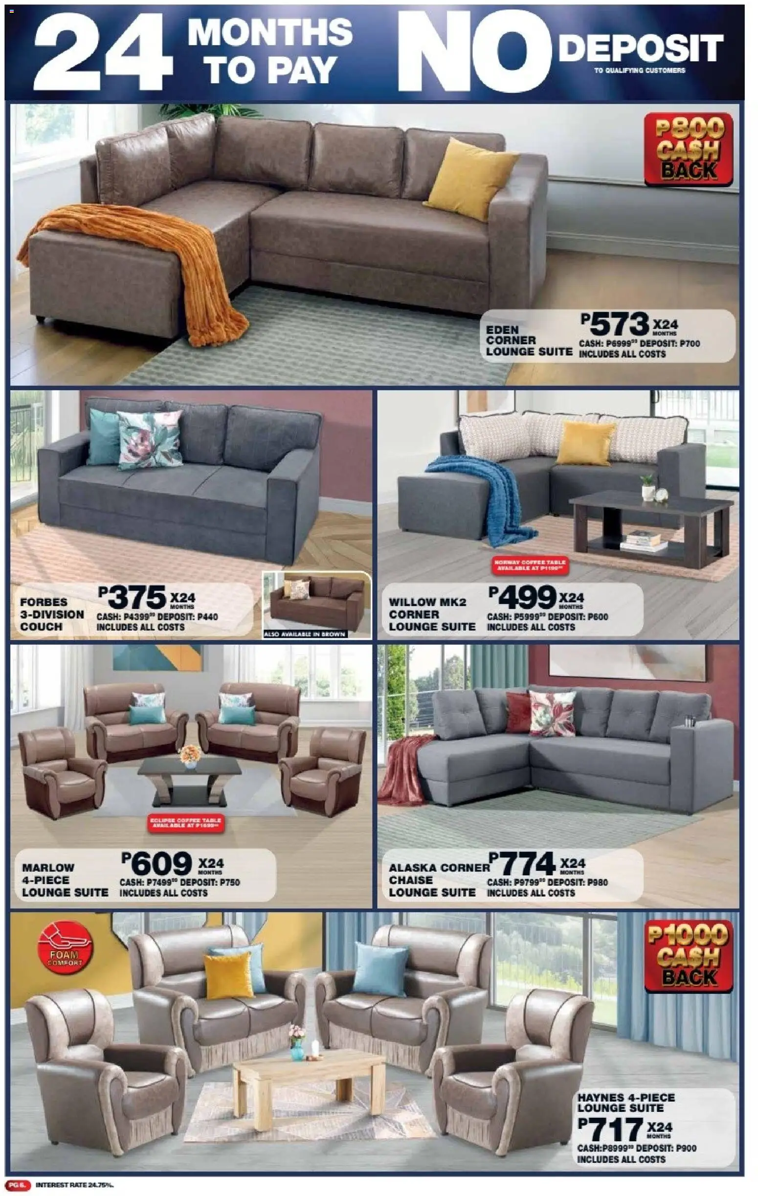 New Lewis Stores catalogue – valid from 11.05.2026 | Page: 6 | Products: Couch, Table, Coffee, Chaise