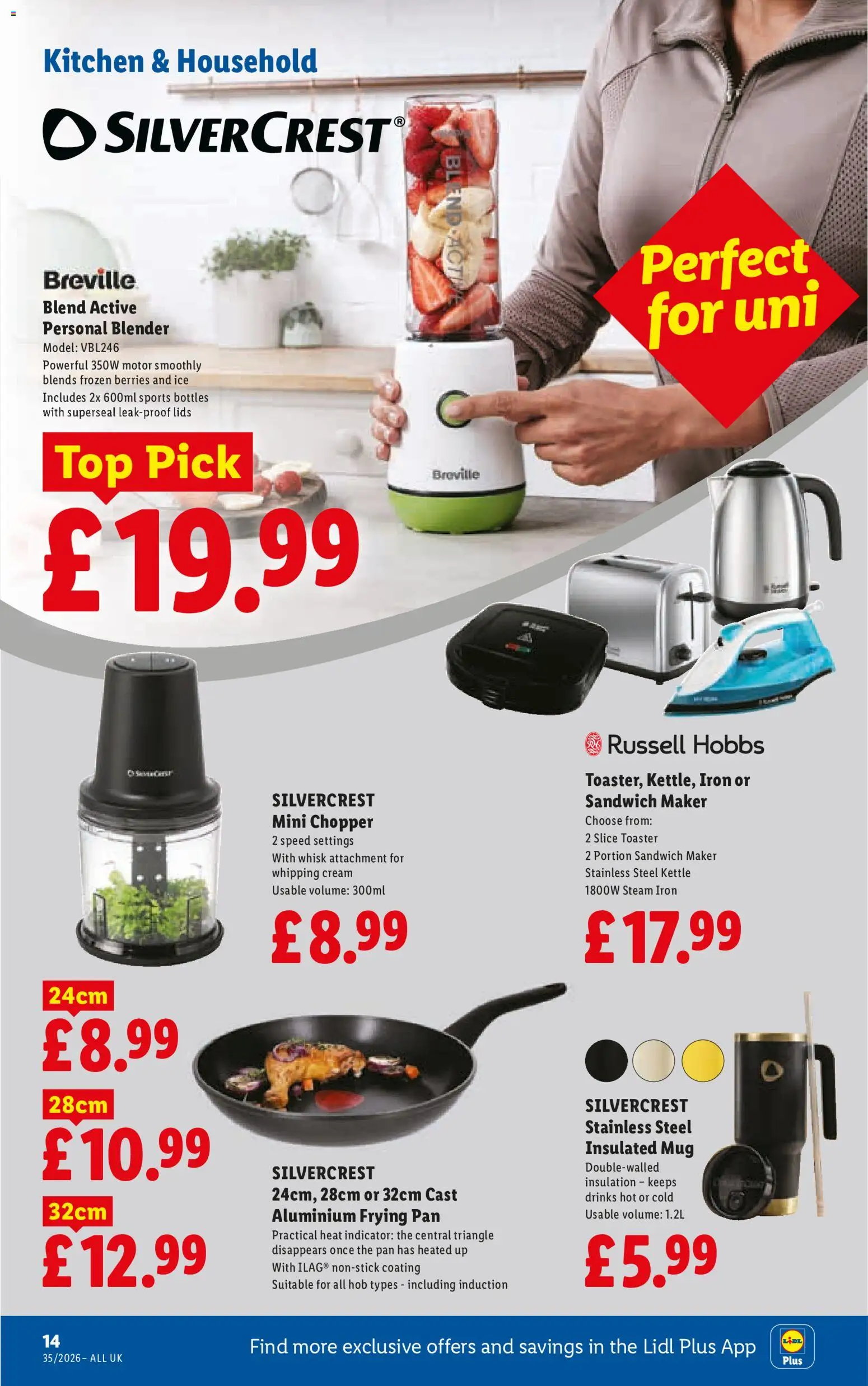 {H1} | Page: 16 | Products: Ice, Steam iron, Blender, Sandwich maker