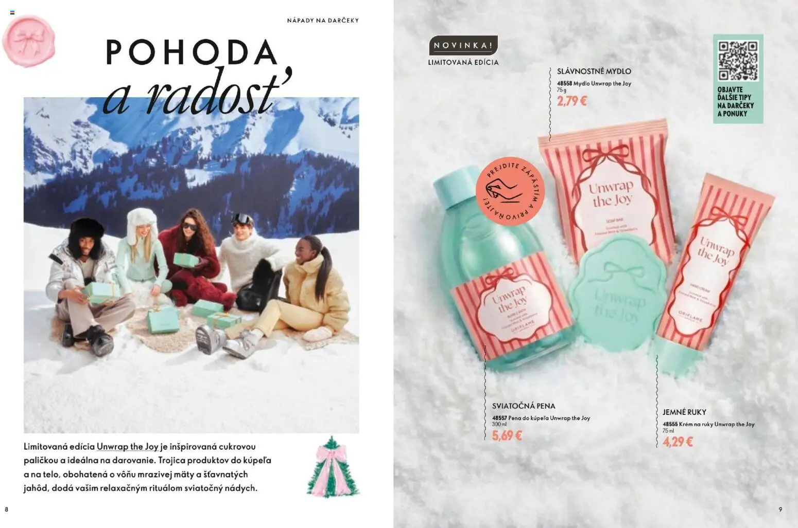 Nové Oriflame akcie – leták je platný od 11.11.2026 | Strana: 5 | Produkty: Mydlo, Pena do kúpeľa, Krém, Pena